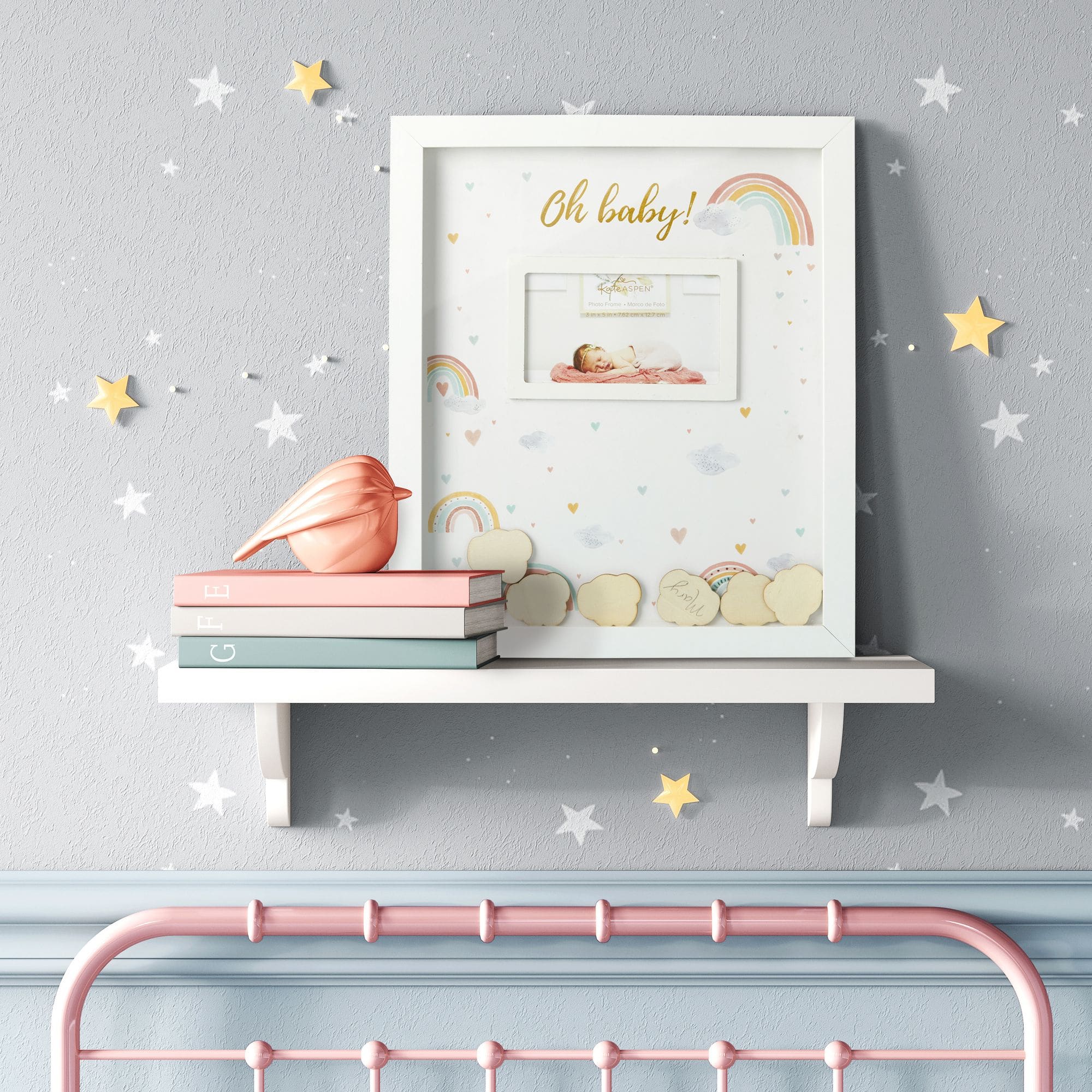 Kate Aspen Boho Rainbow Baby Shower Guest Book Alternative