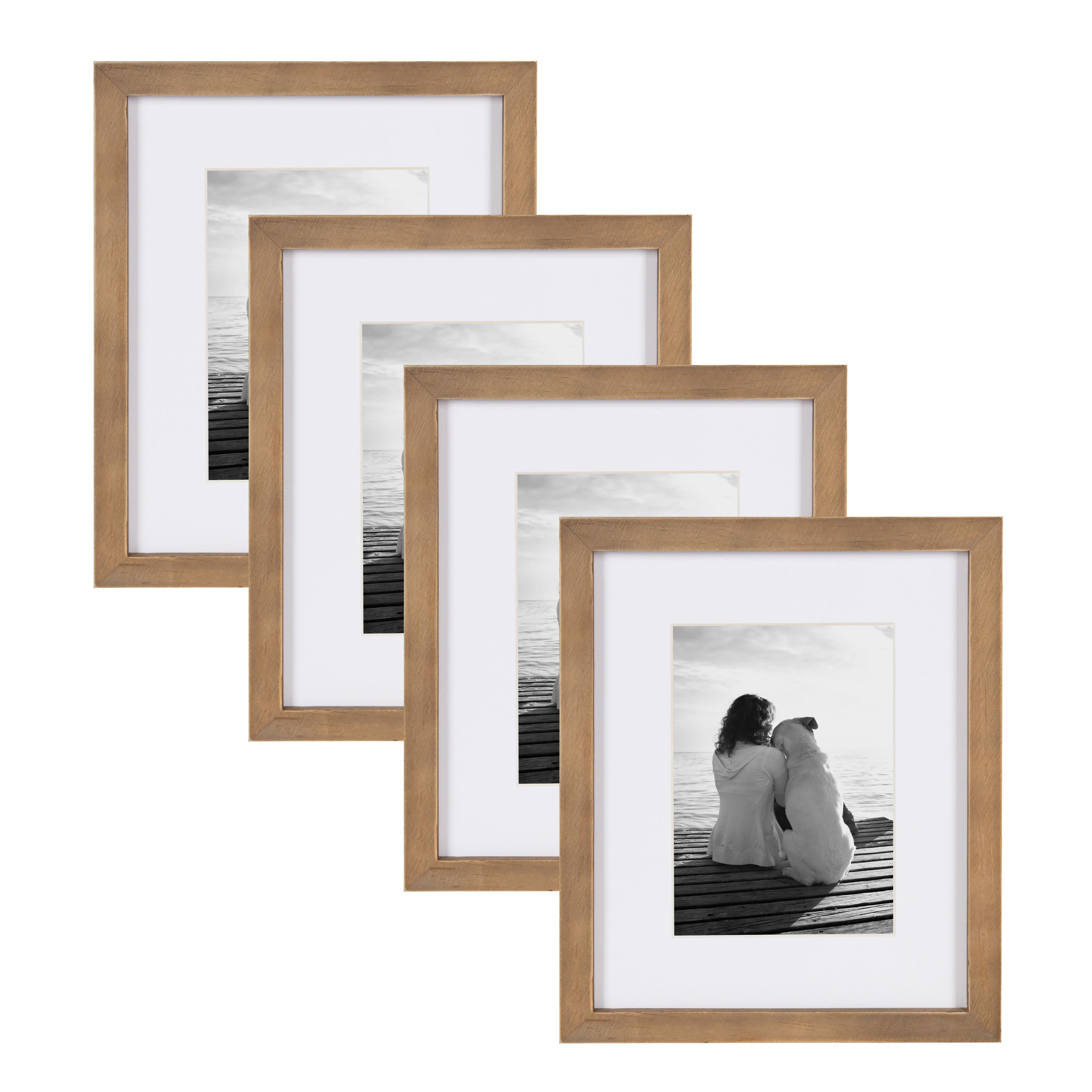 Kate and Laurel Gallery 8" x 10" Picture Frames with 5" x 7" Mat