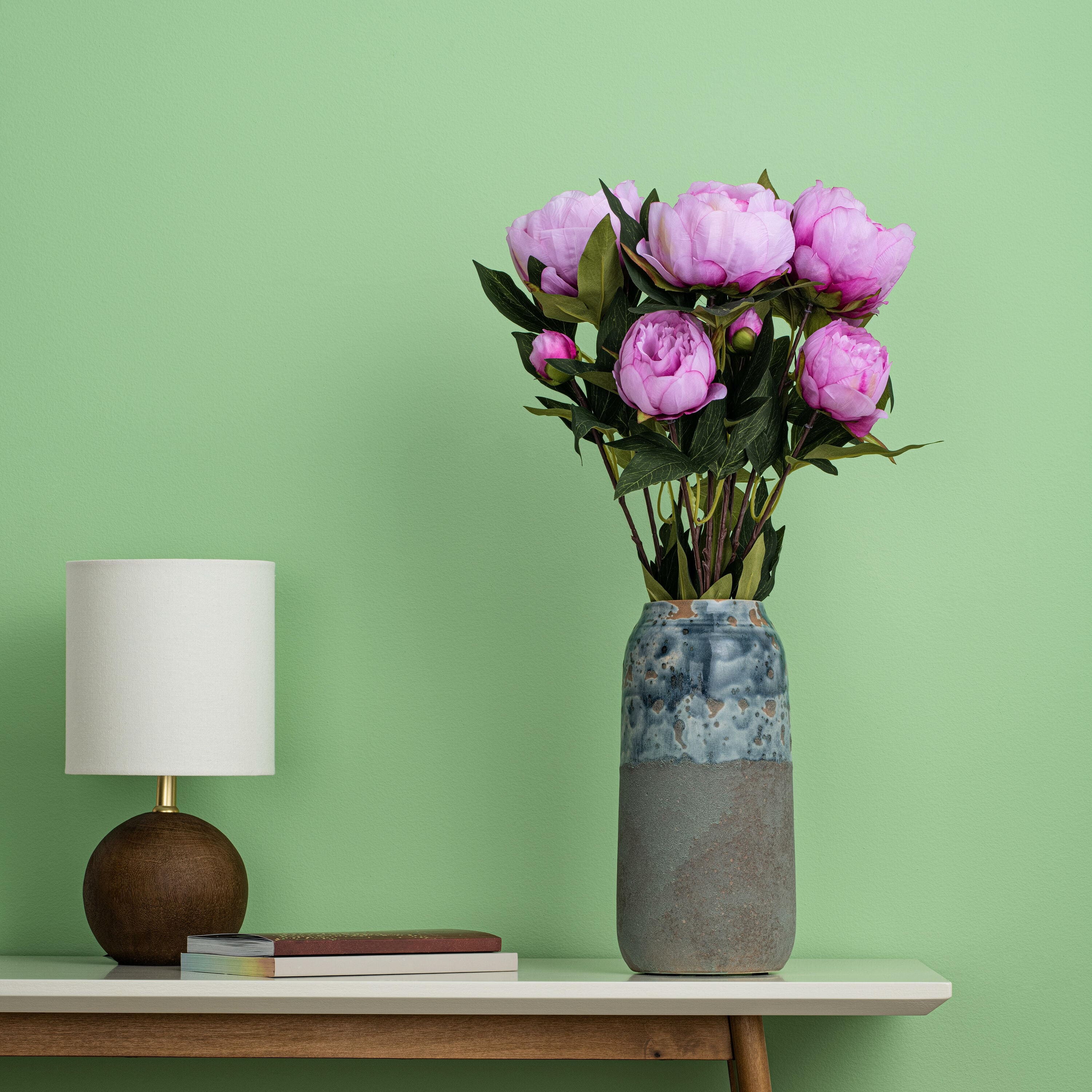 Artificial Cerise Peony Bush