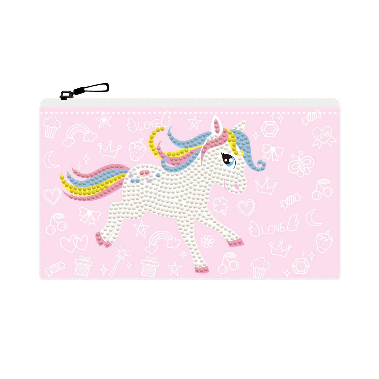 Diamond Dotz® Beginner Pony Frolic Zipper Pouch Diamond Painting Kit