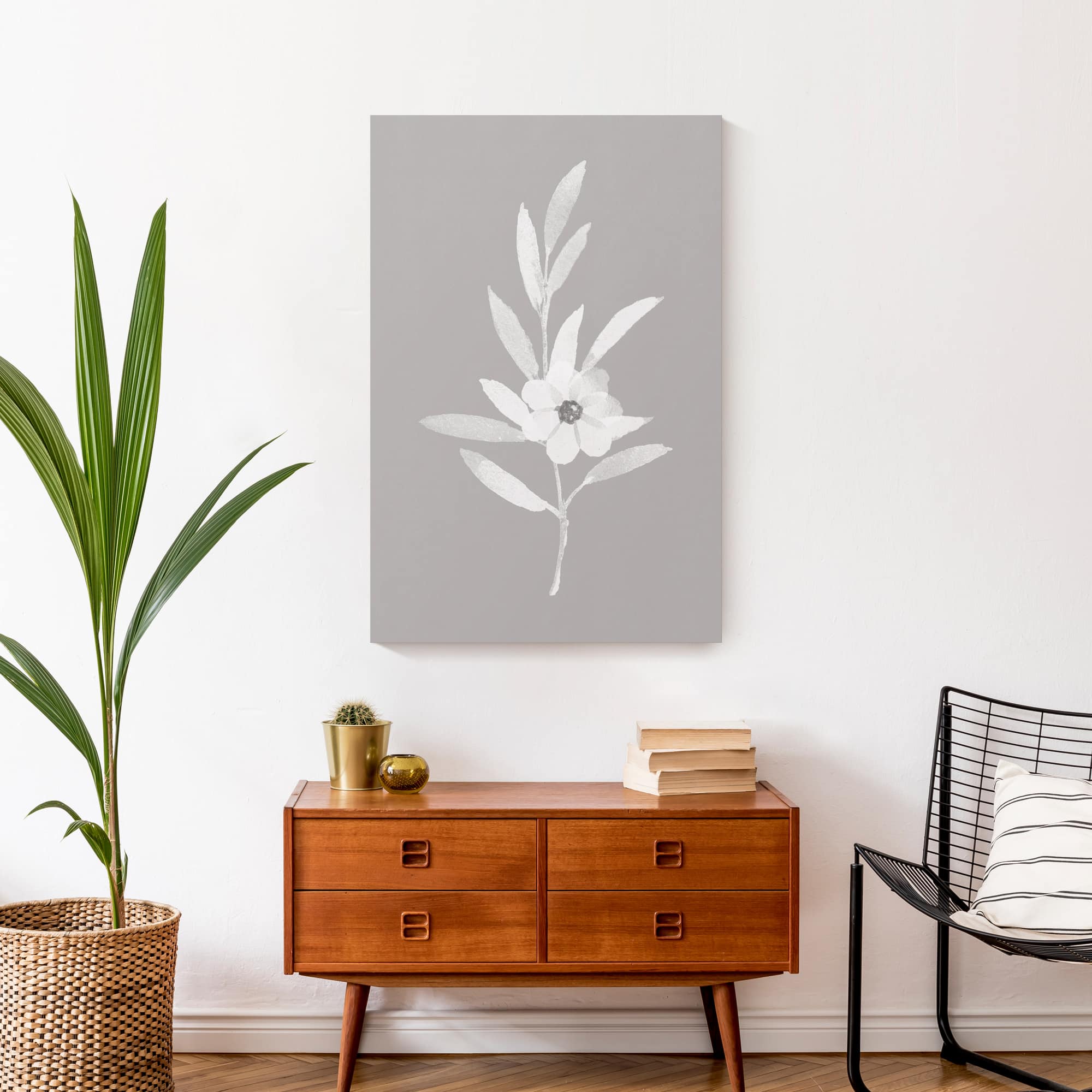 Soft White Botanicals 20" x 30" Canvas Wall Art