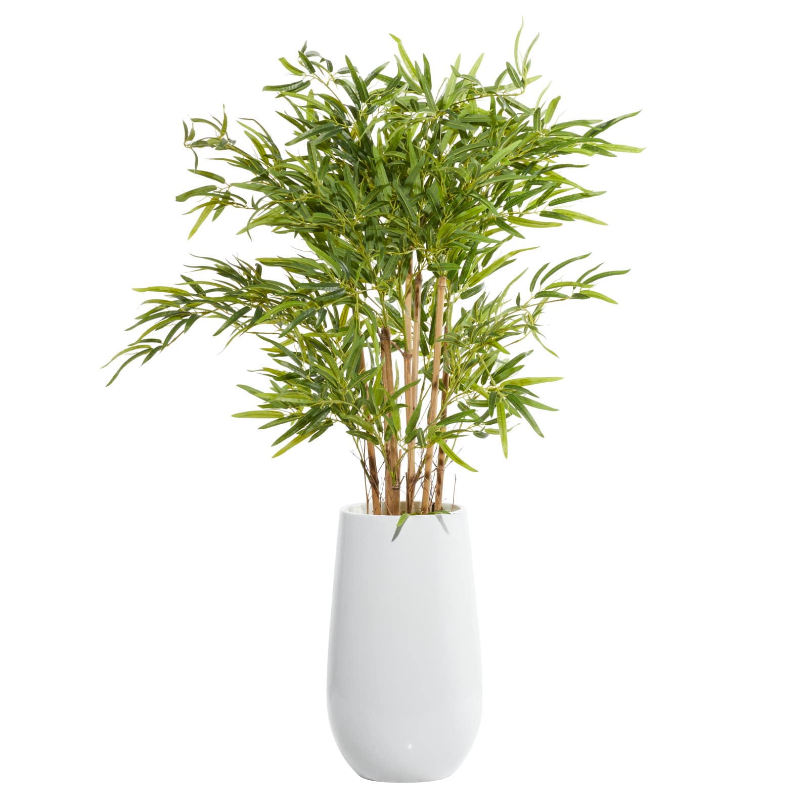 54" White Contemporary Floral & Botanical Artificial Foliage