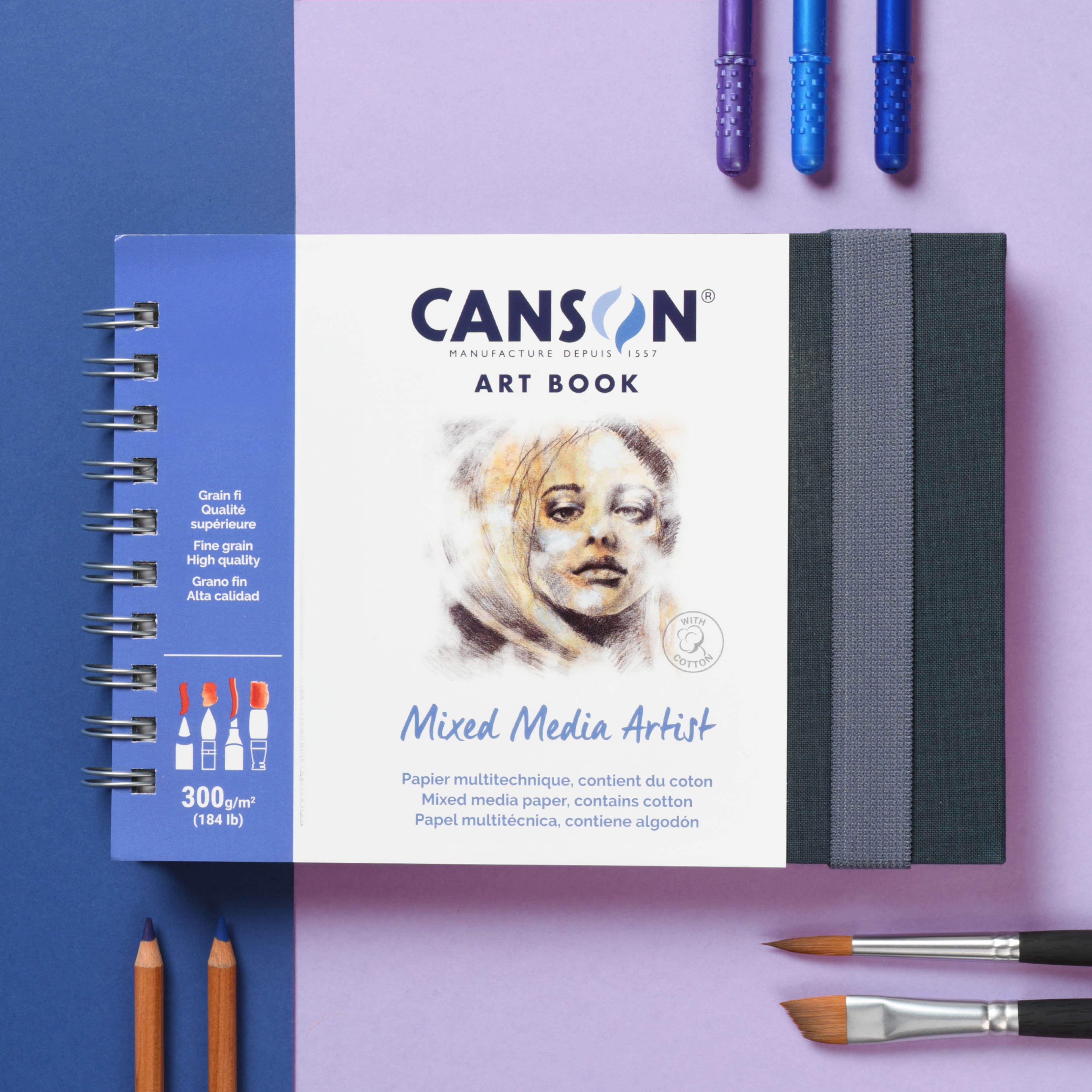 Canson® Mixed Media Artist Book, 8.3" x 11.7"