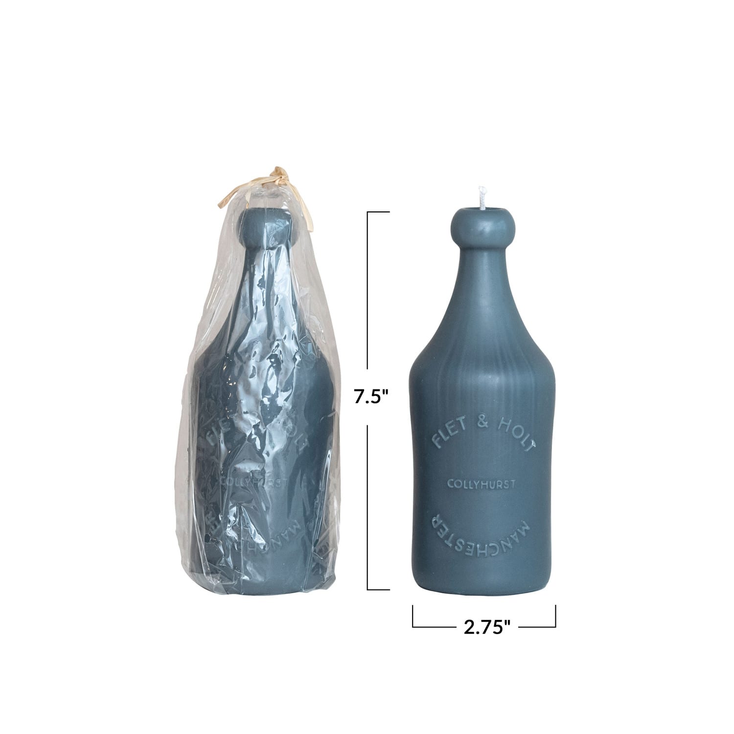 Hello Honey® Unscented Embossed Bottle-Shaped Candle