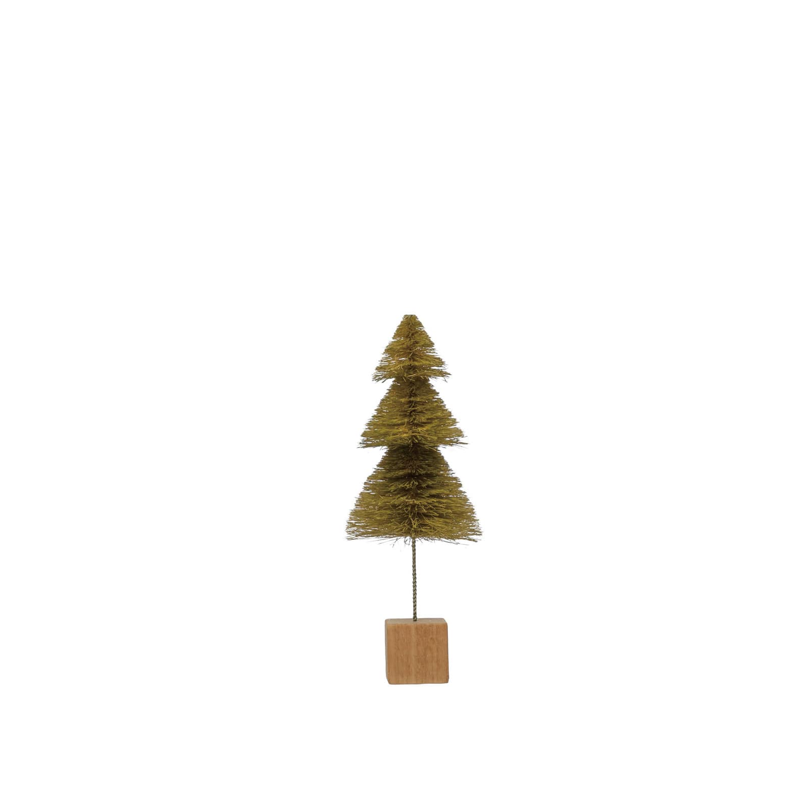 Hello Honey® Green Ombre Sisal Bottle Brush Tree with Wood Base