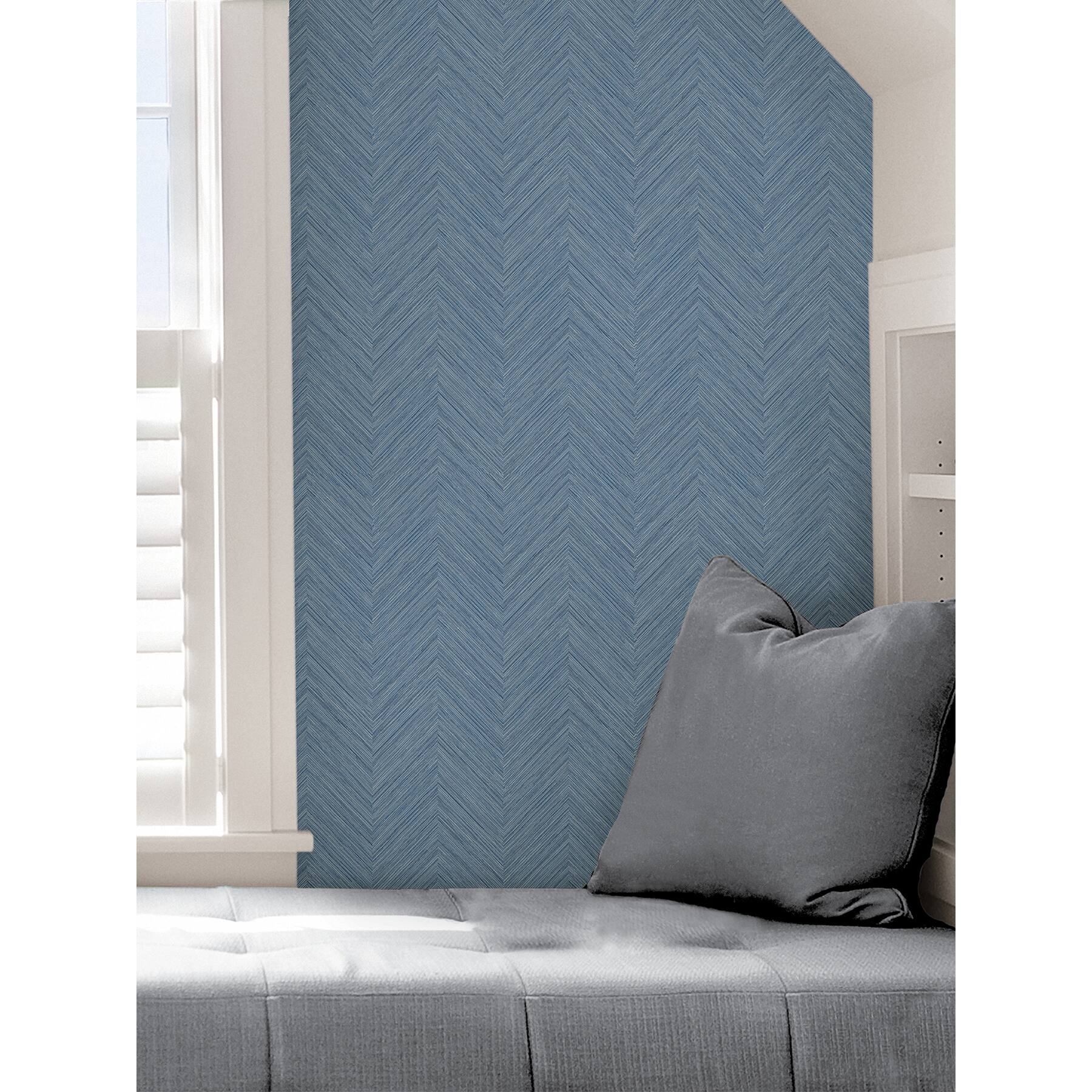 NuWallpaper Blue Sampson Peel & Stick Wallpaper