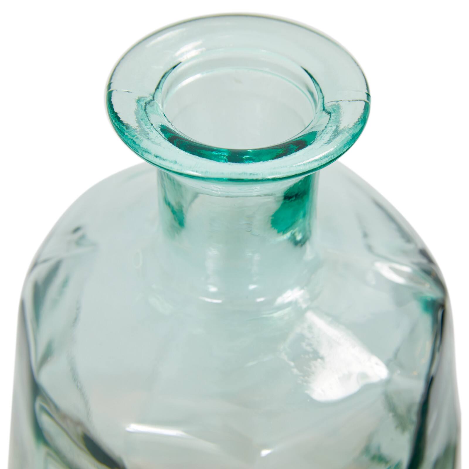 29" Clear Glass Contemporary Vase