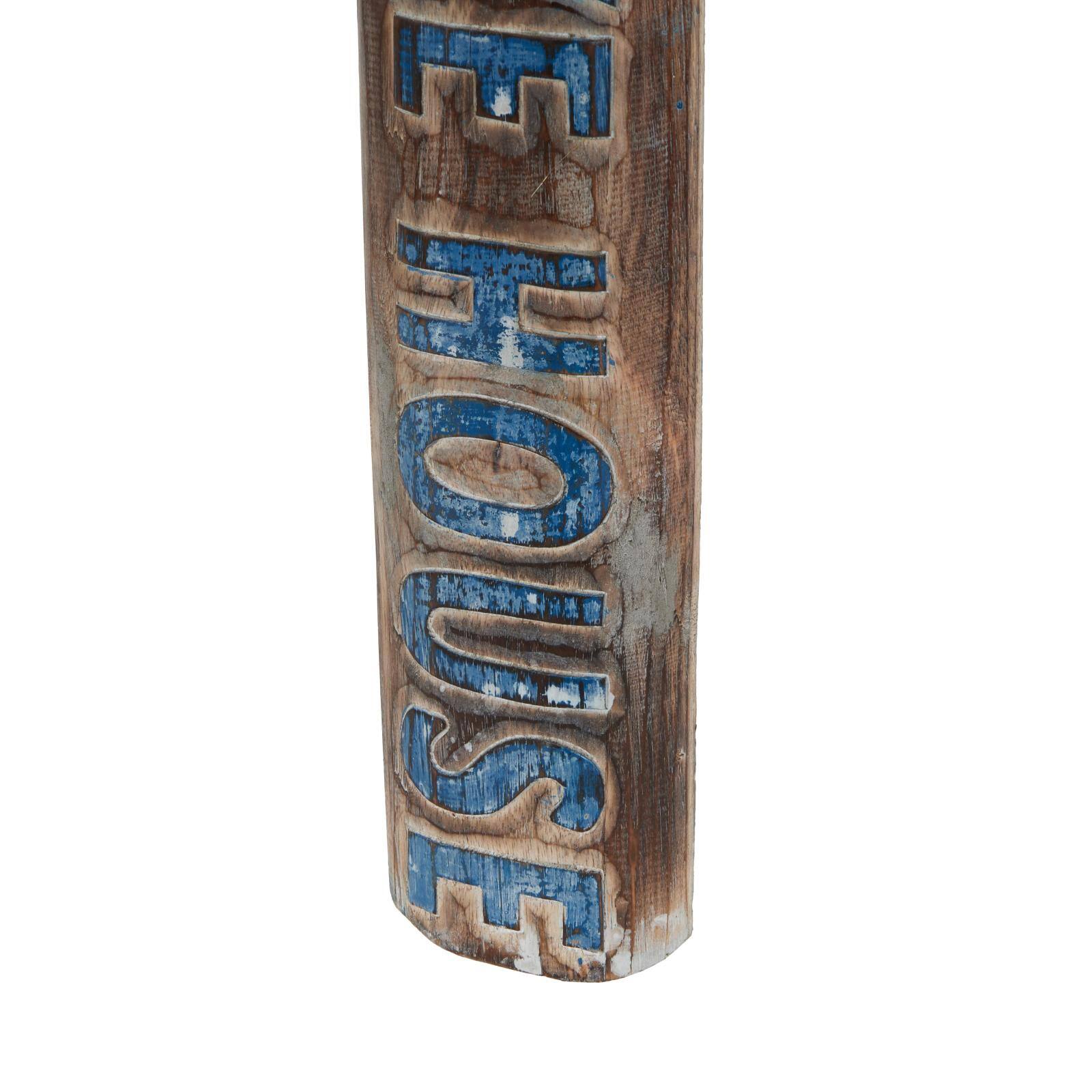 48" Blue Wood Paddle Home Wall Décor