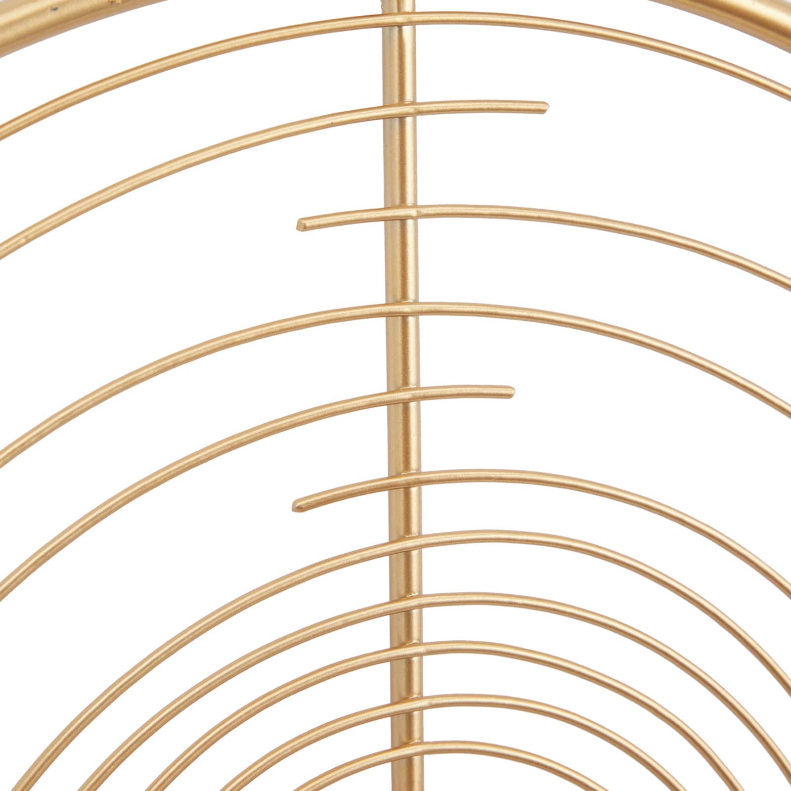 Gold Iron Contemporary Wall Clock, 20" x 20" x 2"