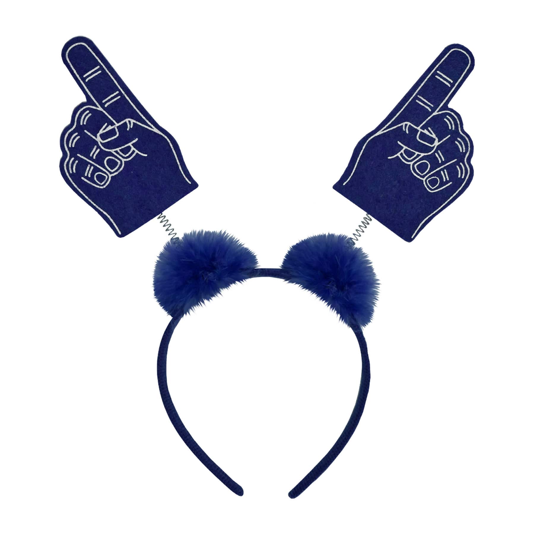 Beistle Adult Blue #1 Hand Boppers with Marabou, 2ct.