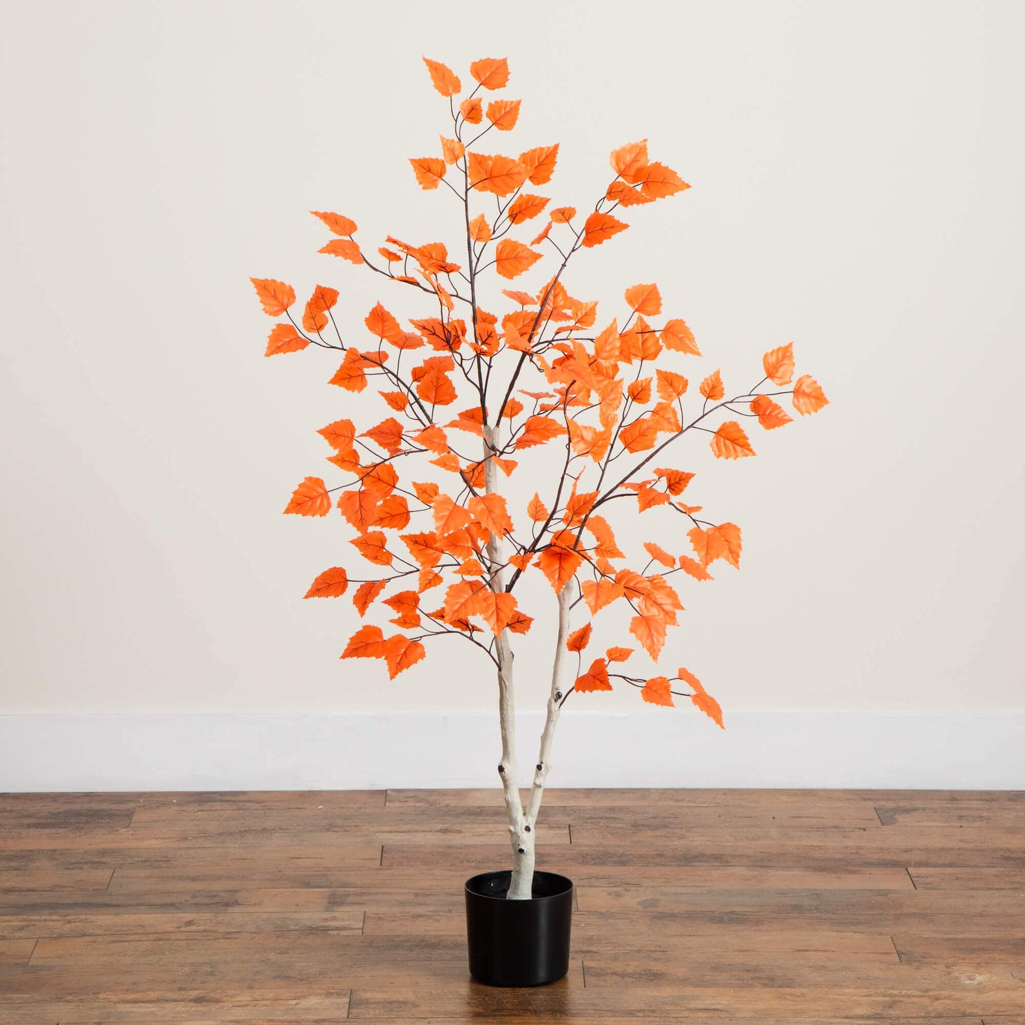 4ft. Autumn Paper Birch Artificial Fall Tree