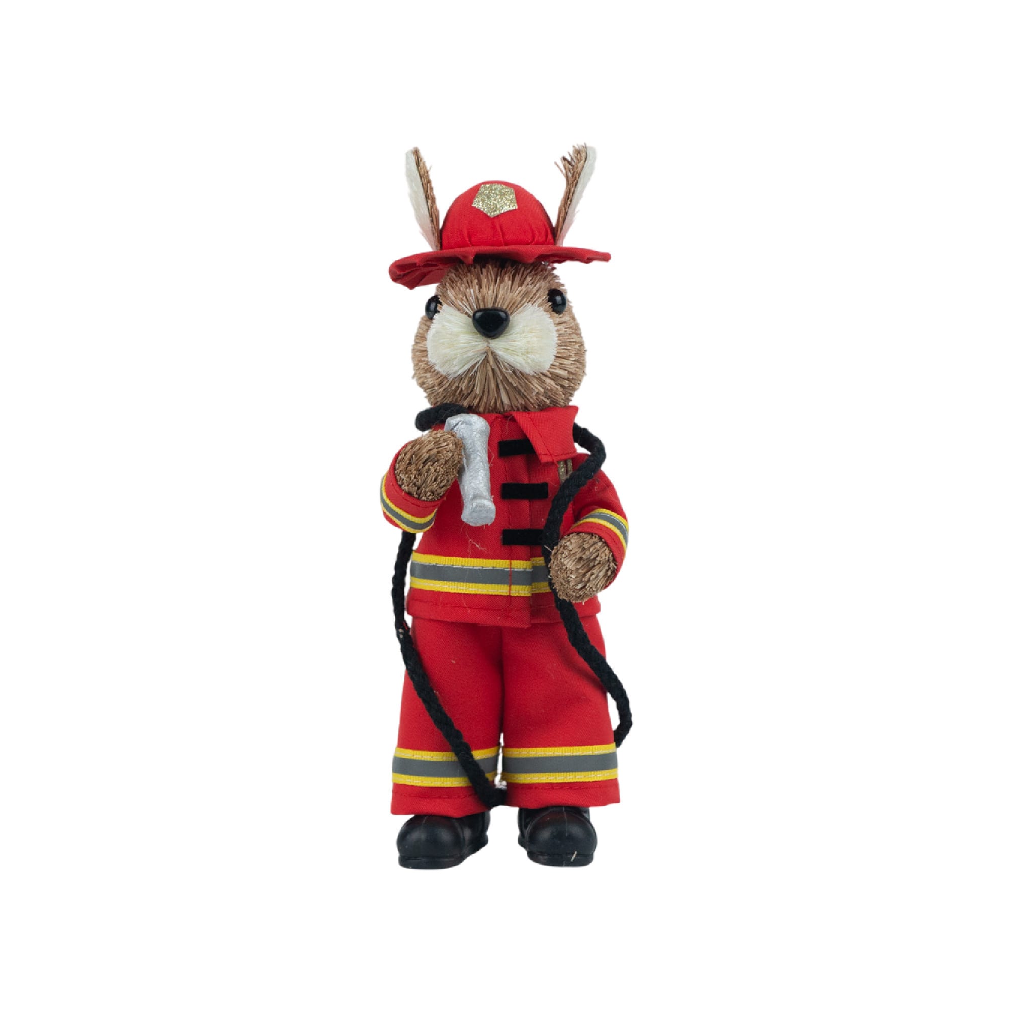 8.5" Fireman Squirrel Natural Decorative Animal by Ashland®