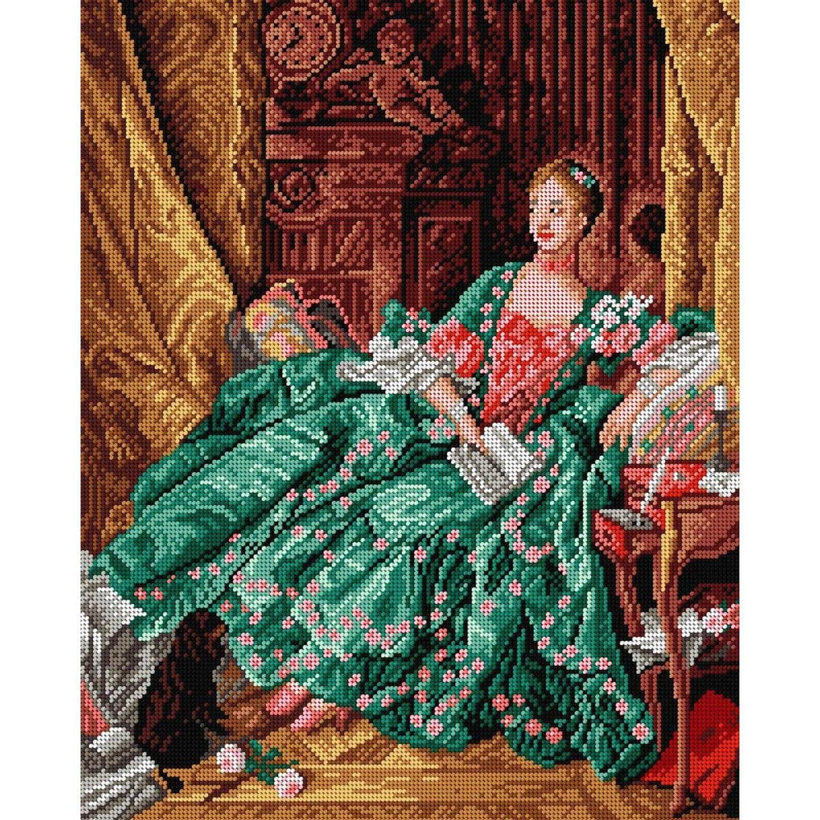 Orchidea Madame de Pompadour Counted Cross Stitch Kit