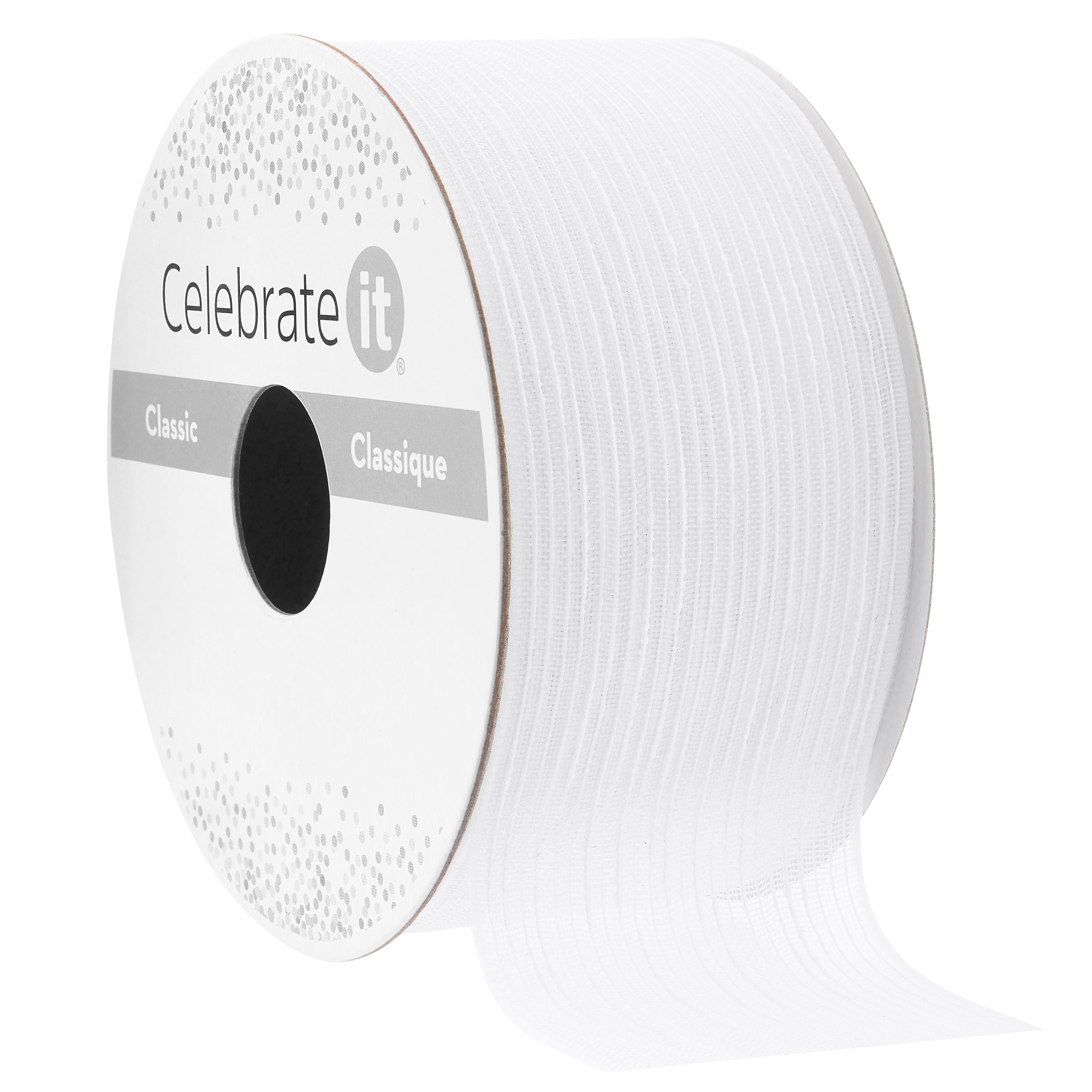 12 Pack: 1.5" x 3yd. Wired Crackle Chiffon Ribbon by Celebrate It™