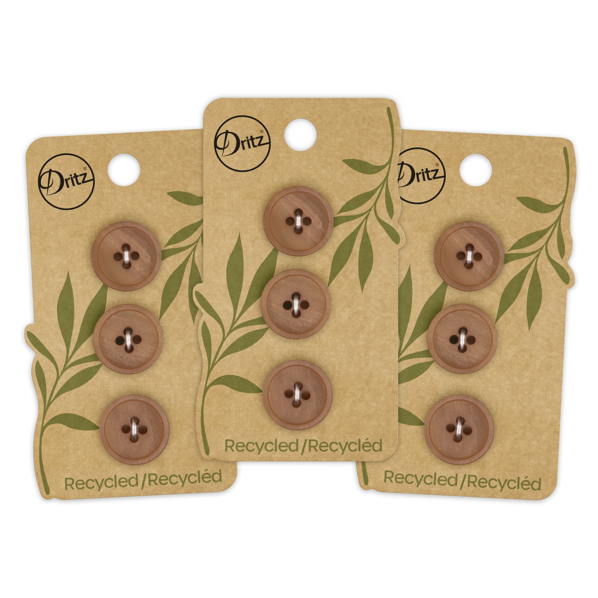 Dritz® 18mm Recycled Paper Round Button