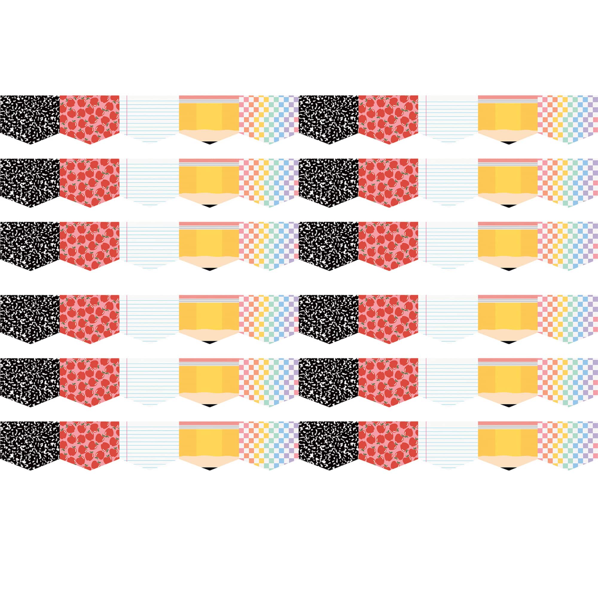 Teacher Created Resources® Cool for School Die-Cut Border Trim, 6 Packs of 12