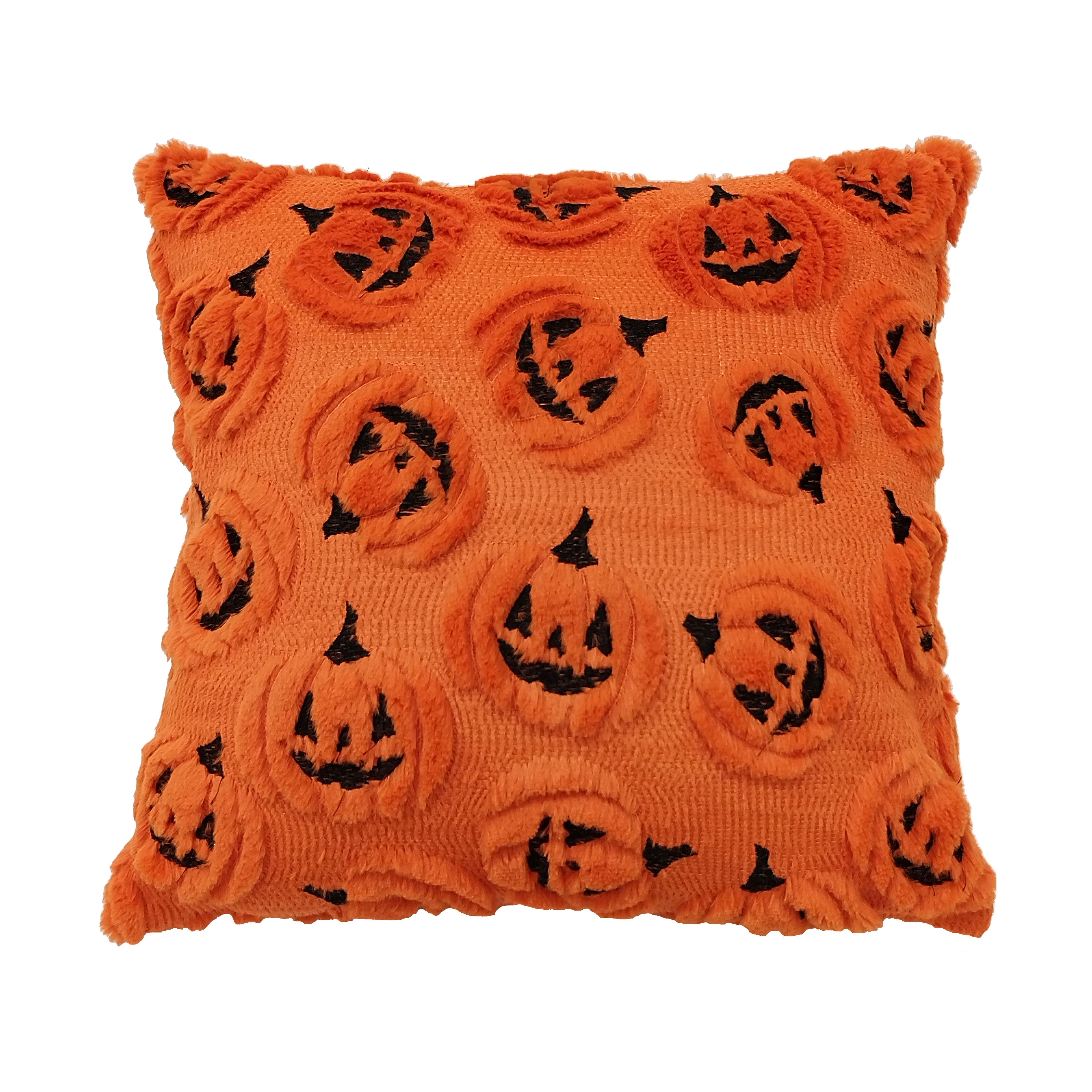 16" Orange Jack-O'-Lantern Pillow by Ashland®