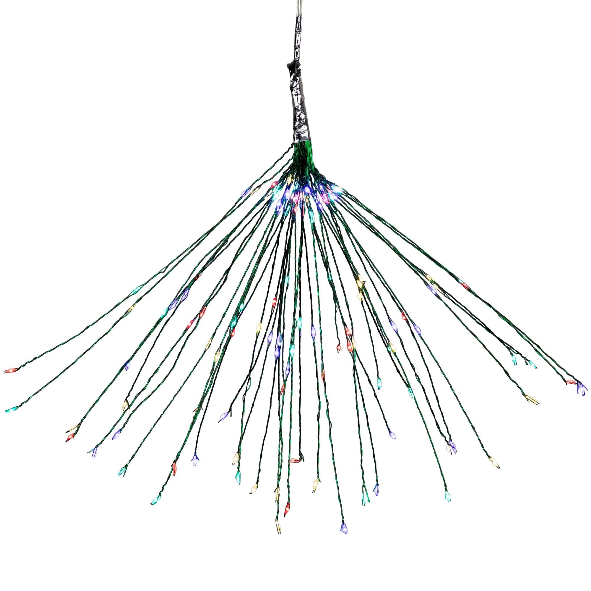 Northlight 20" Led Firework Green Branch Decoration Multi-Color String Lights, One Size, Green