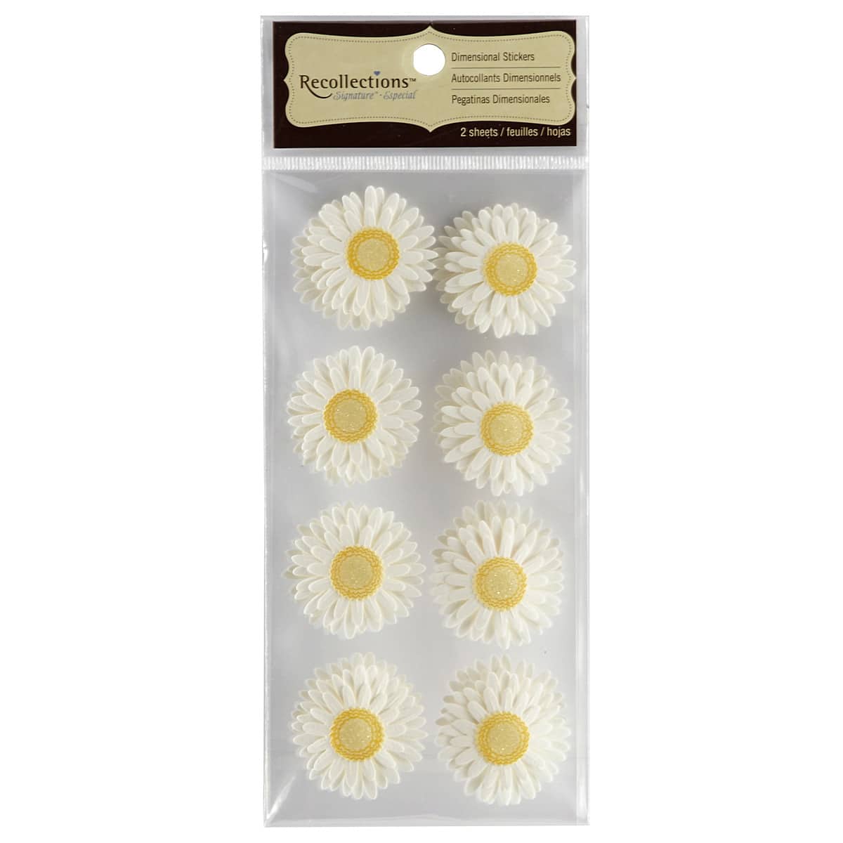 12 Packs: 16 ct. (192 total) Signature™ Gerber Daisy Stickers by Recollections™