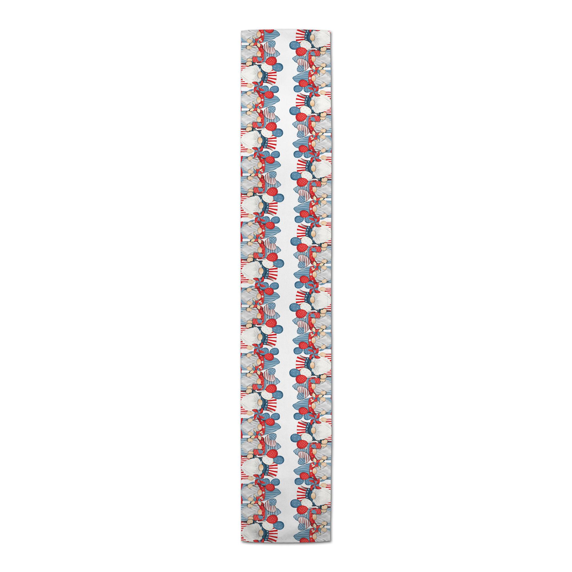 Americana Gnomes Poly Twill Table Runner
