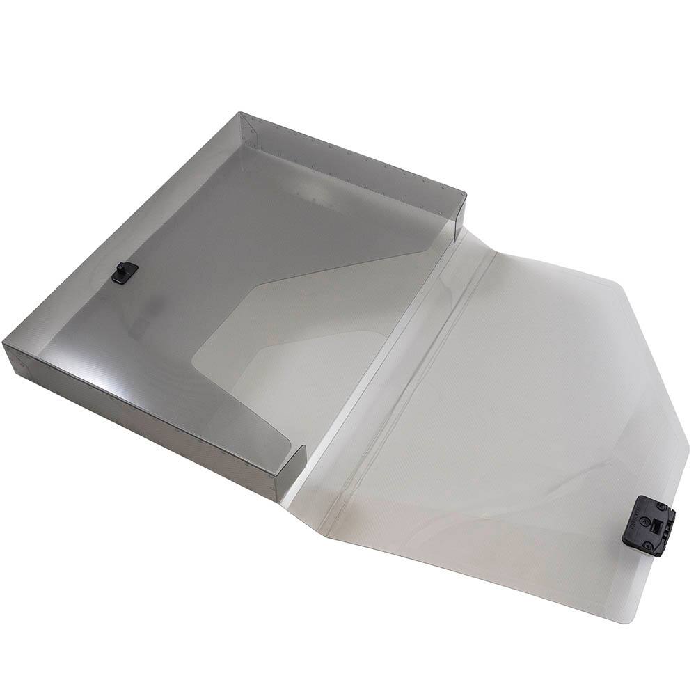 JAM Paper Plastic Box Portfolio with Side Buckle 9.75" x 13.5