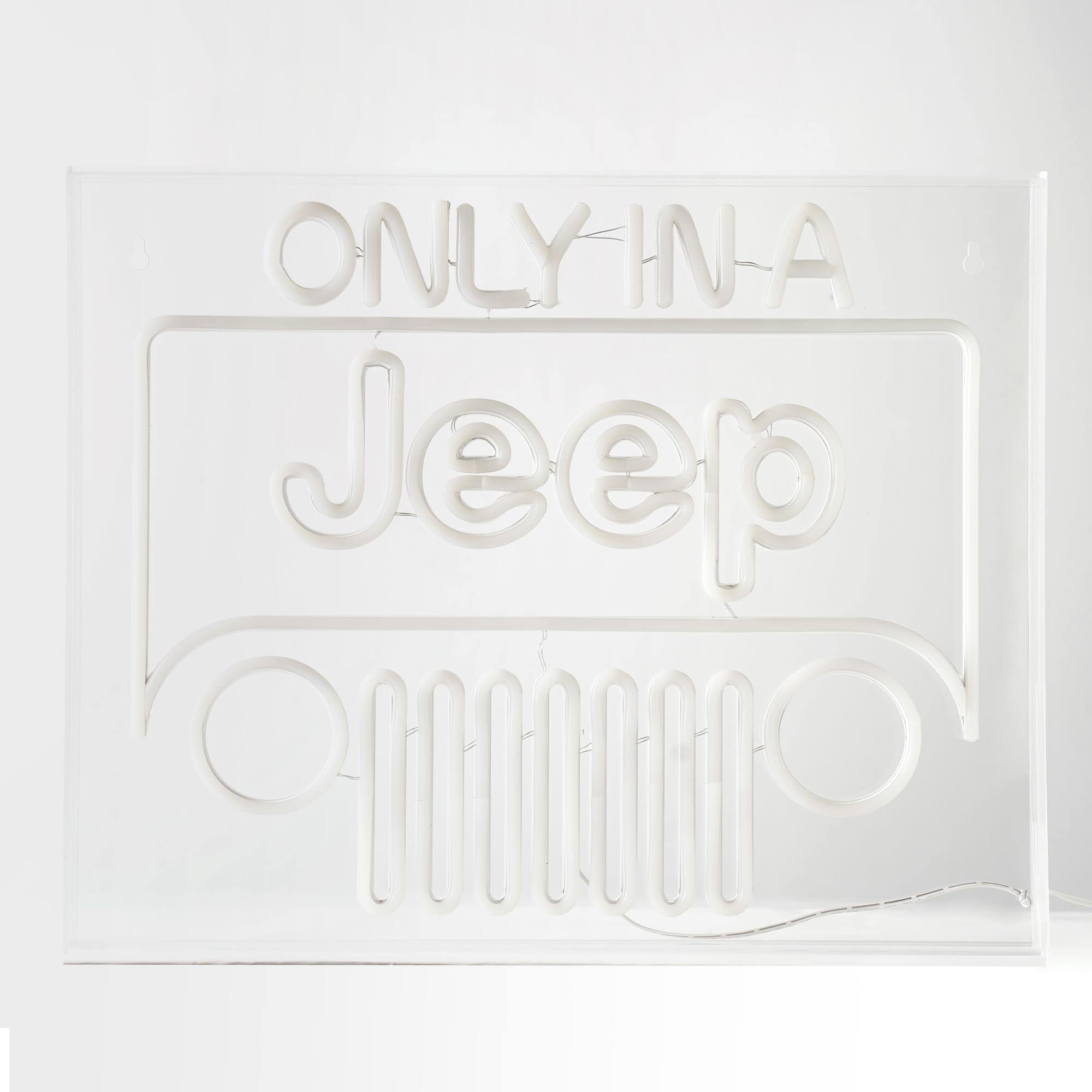 American Art Décor™ 20" Licensed Only In A Jeep Acrylic LED Wall Décor Sign