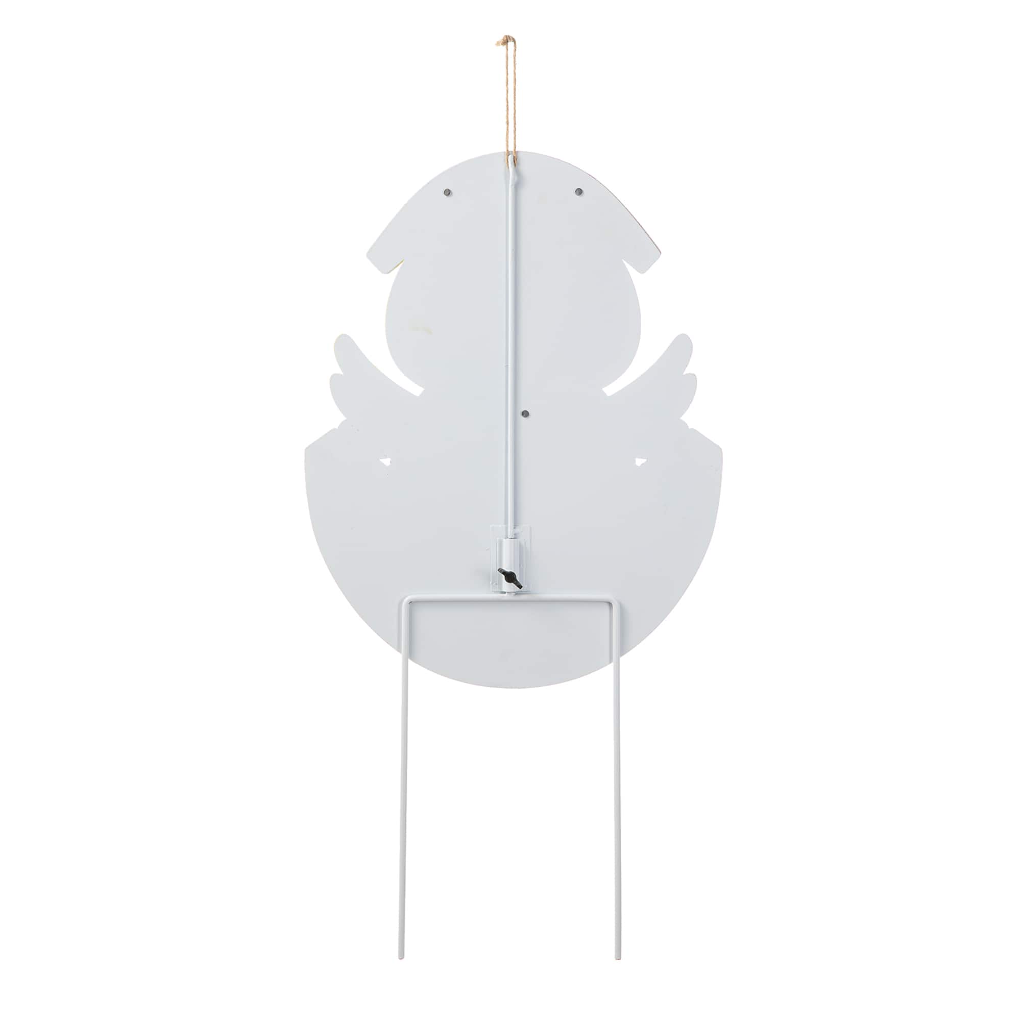 Glitzhome® 24" Easter Metal Chick Egg Yard Stake