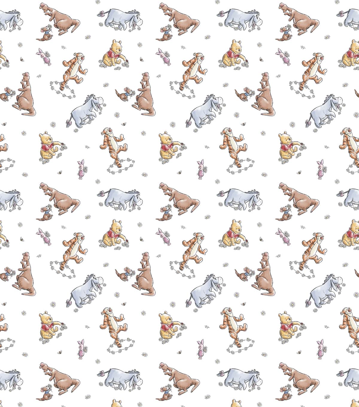 Disney Pooh & Friends Cotton Fabric