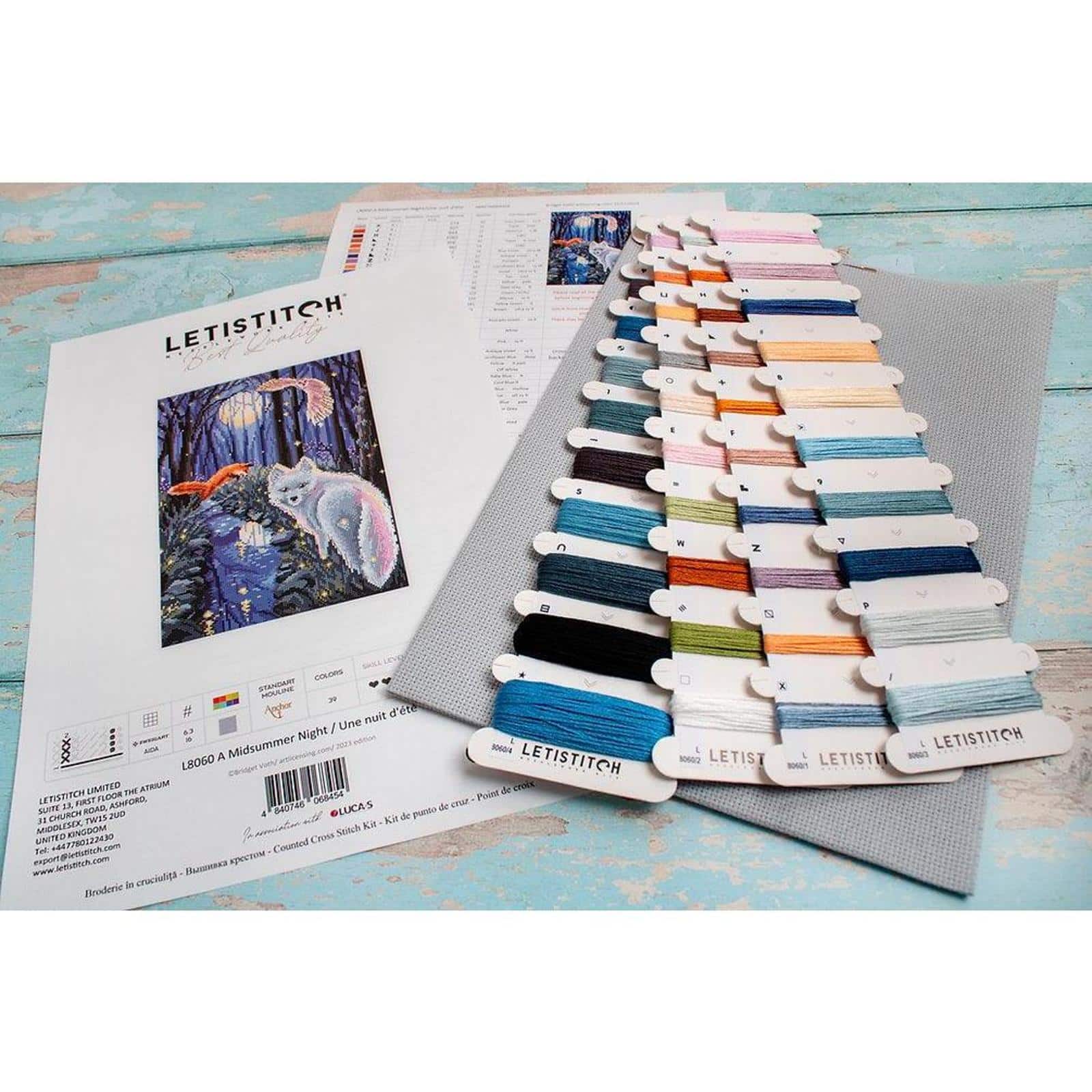 LetiStitch A Midsummer Night Counted Cross Stitch Kit