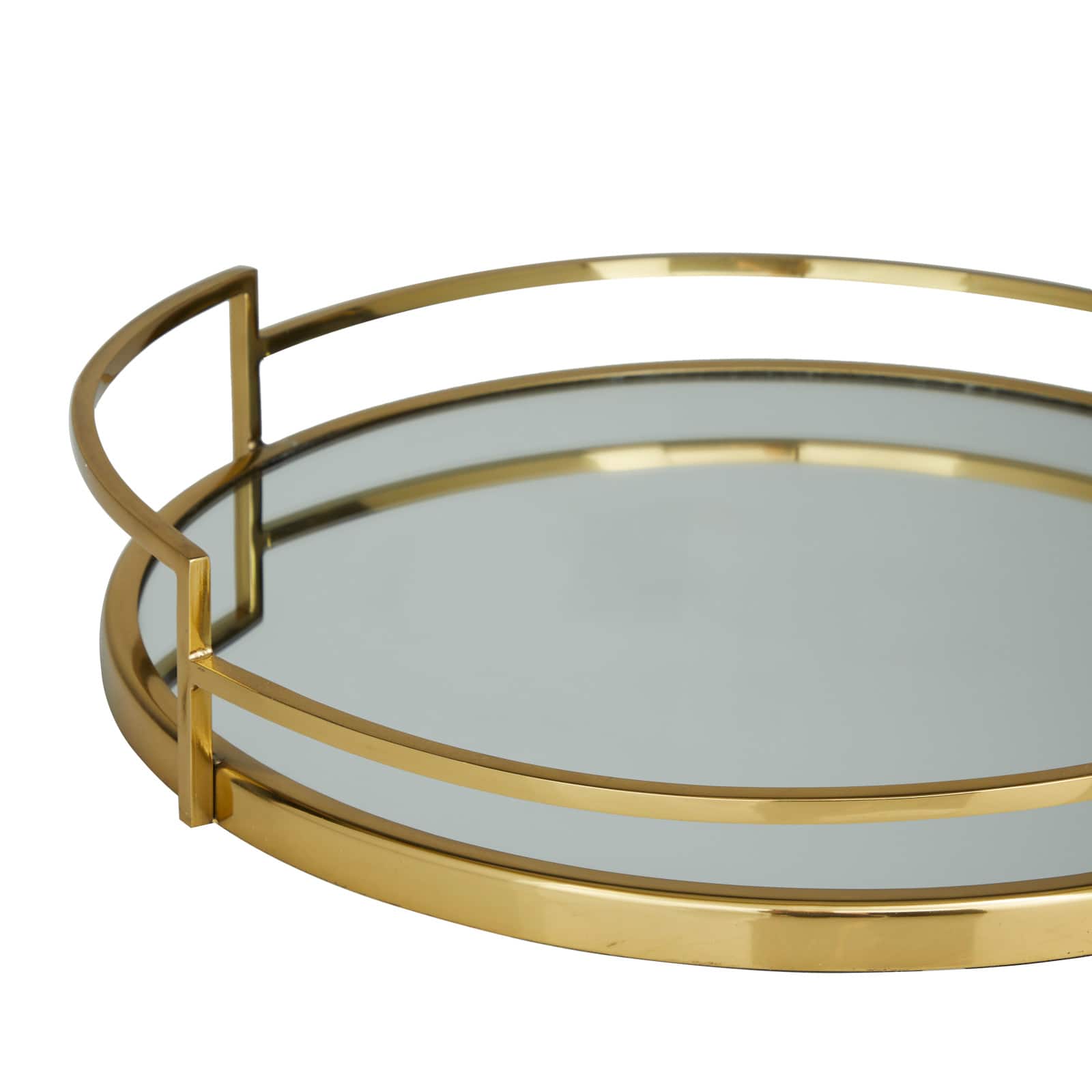 Gold Contemporary Tray, Set of 2" 19", 14"