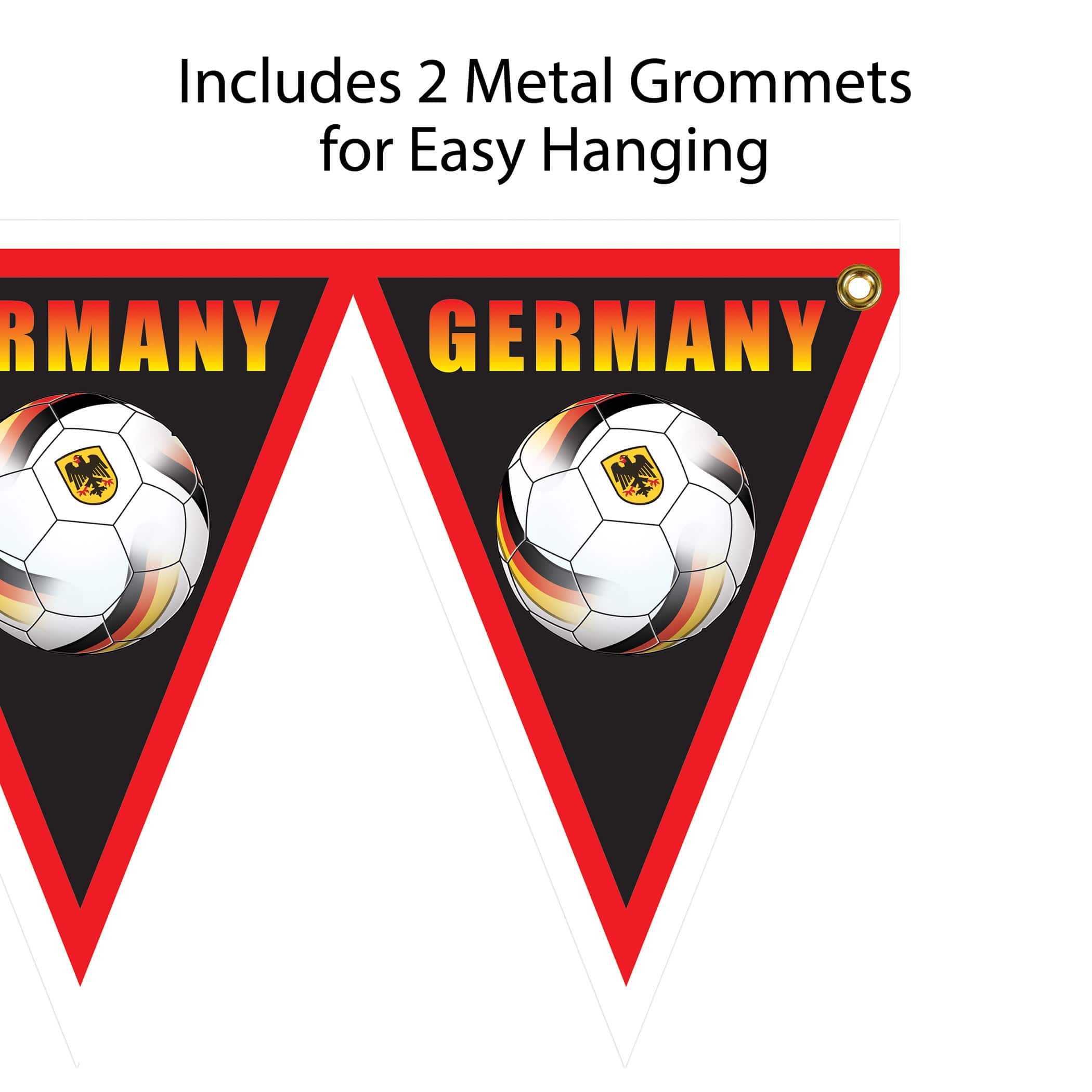 11" x 6.5ft. Germany Soccer Pennant Banner