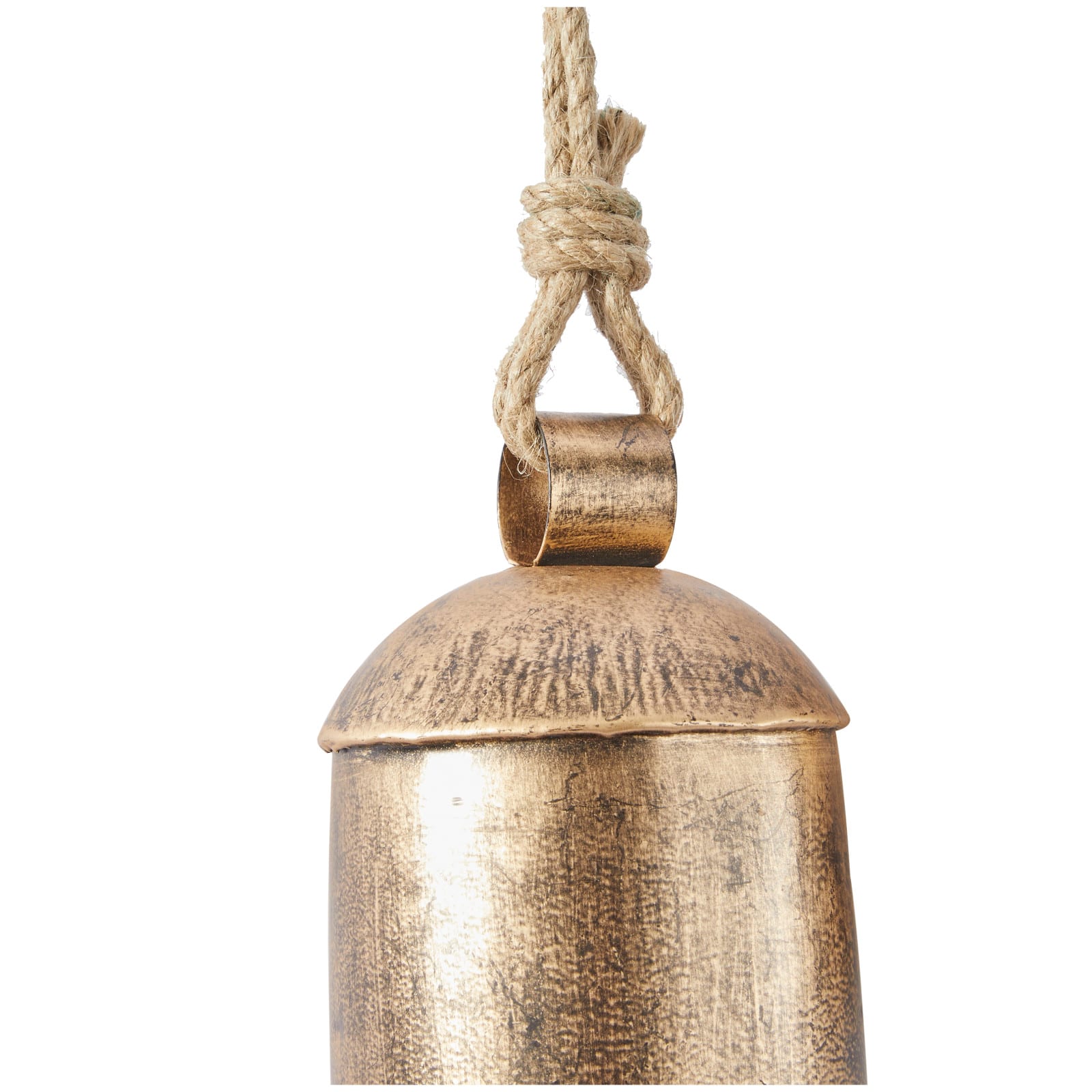 Silver Metal Bohemian Decorative Cow Bell, Set of 3" 13", 10", 8"