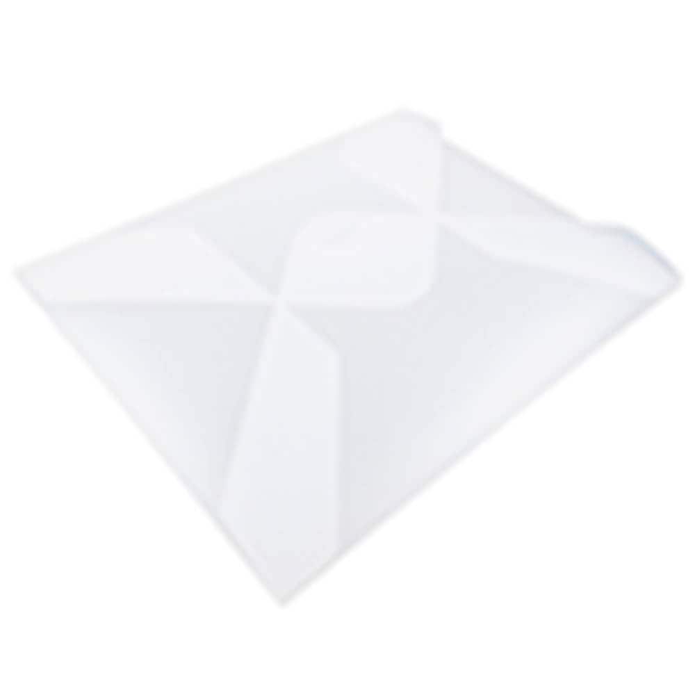 JAM Paper 9.5" x 11.87" Clear Frost Tuck Flap Closure Plastic Envelope