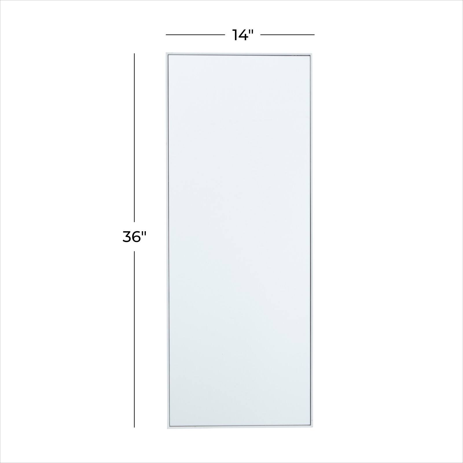 White Contemporary Wall Mirror