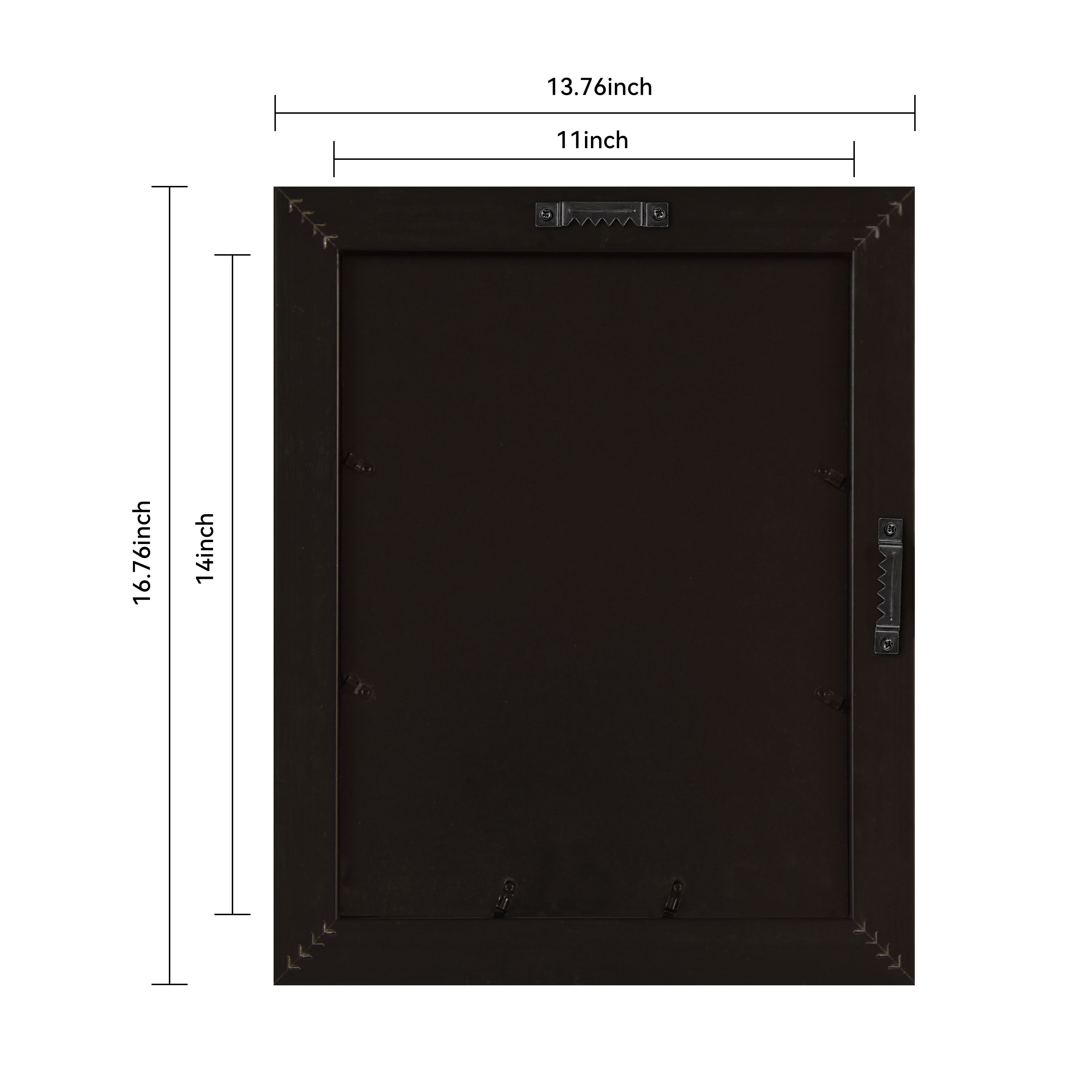 Home Black Wash with Gold Fillet Wood Wall Frame by Ashland®