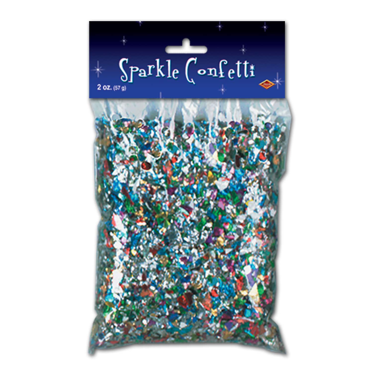Beistle 2oz. Multicolor Sparkle Confetti, 2ct.