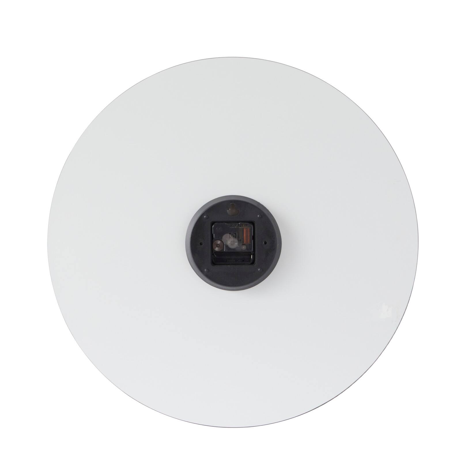 20" Black Glass Record Style Musical Notes Wall Clock