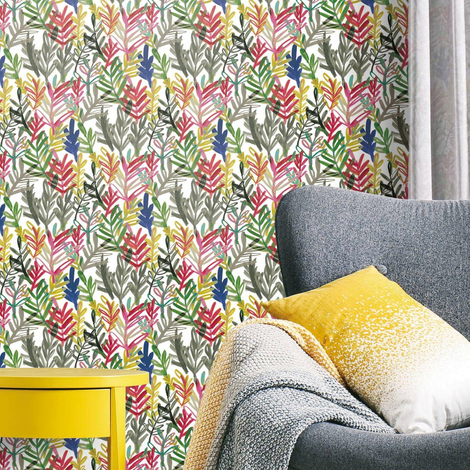 RoomMates Vibrant Canvas Peel & Stick Wallpaper