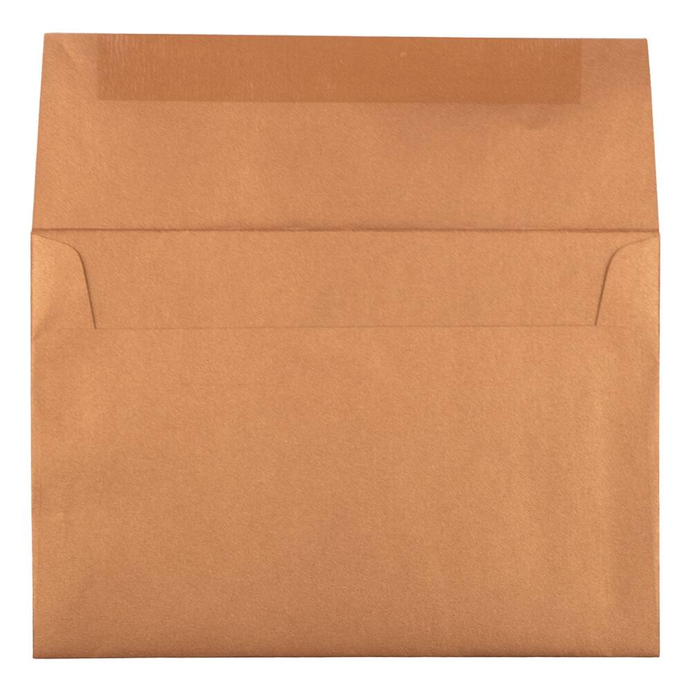 JAM Paper Copper Stardream A8 Metallic Invitation Envelopes, 50ct.