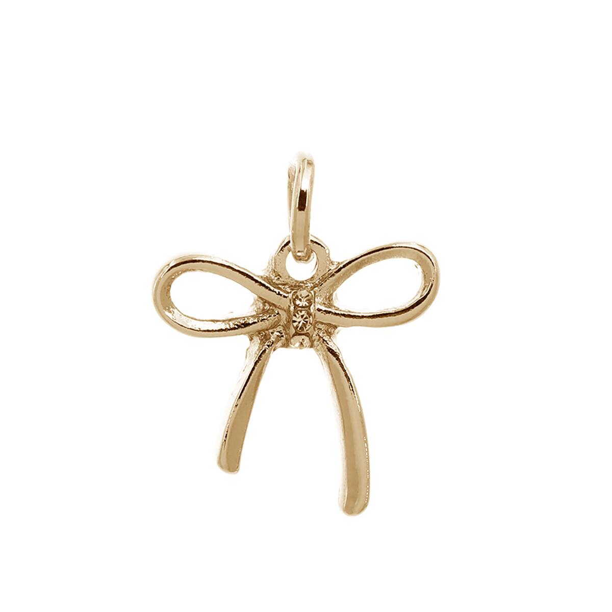 14K Gold-Plated Bow Charm by Bead Landing™