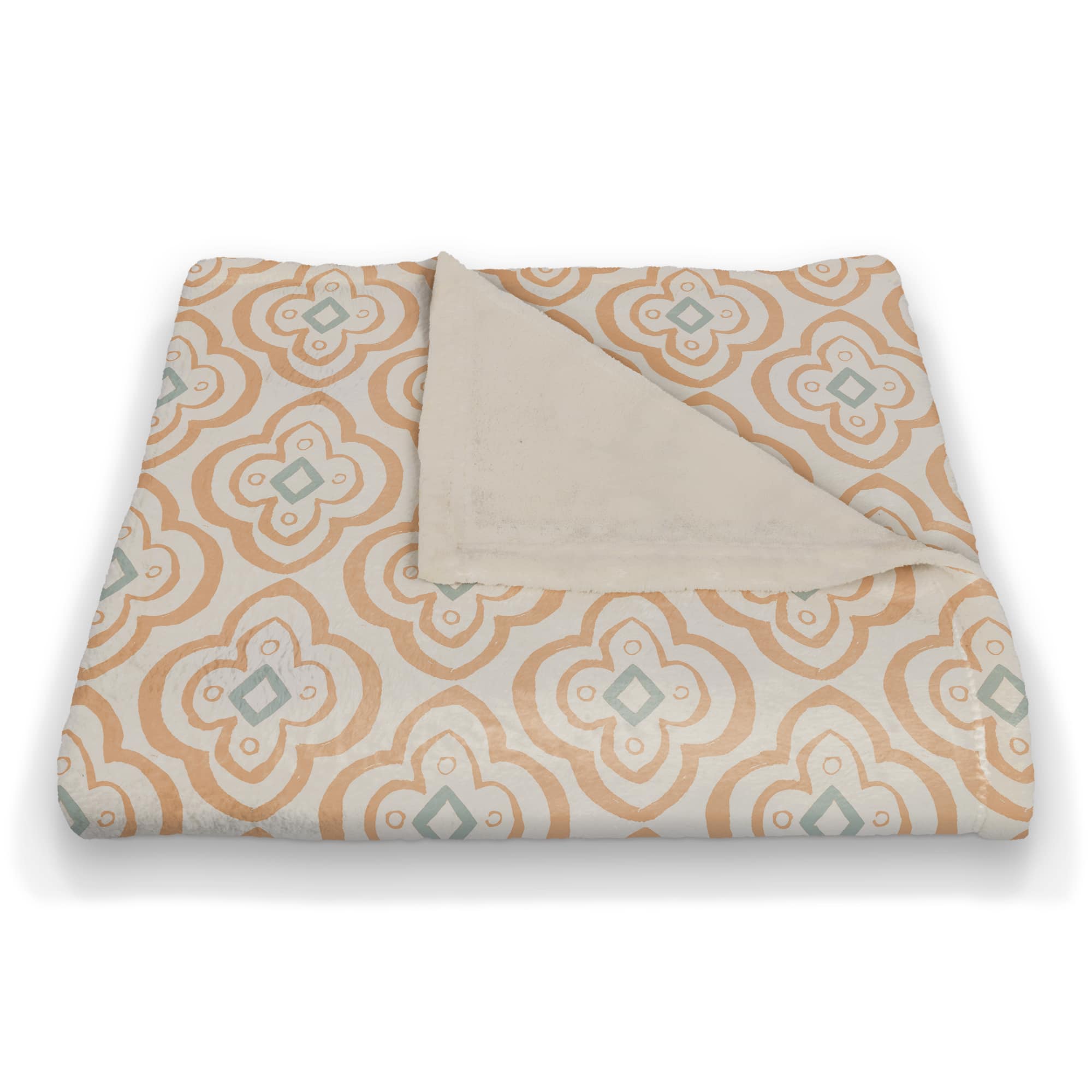 Quatre Coral Fleece Blanket