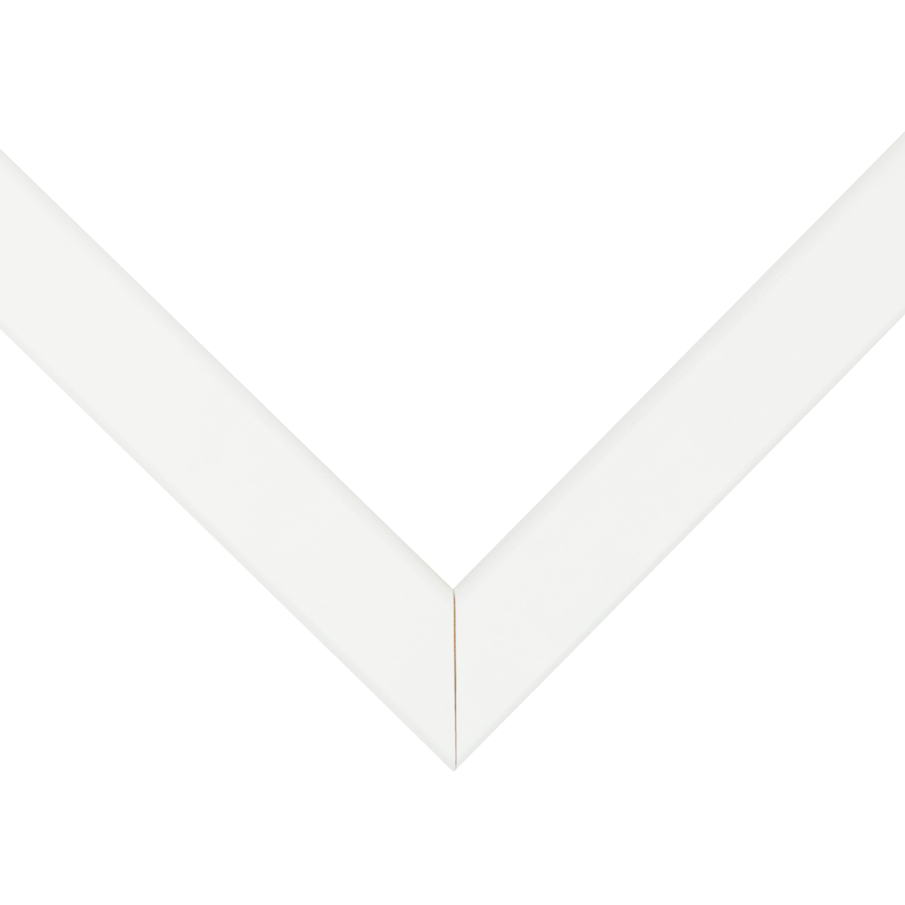 Frame USA Corporate Thin White Satin Single Image Picture Frame