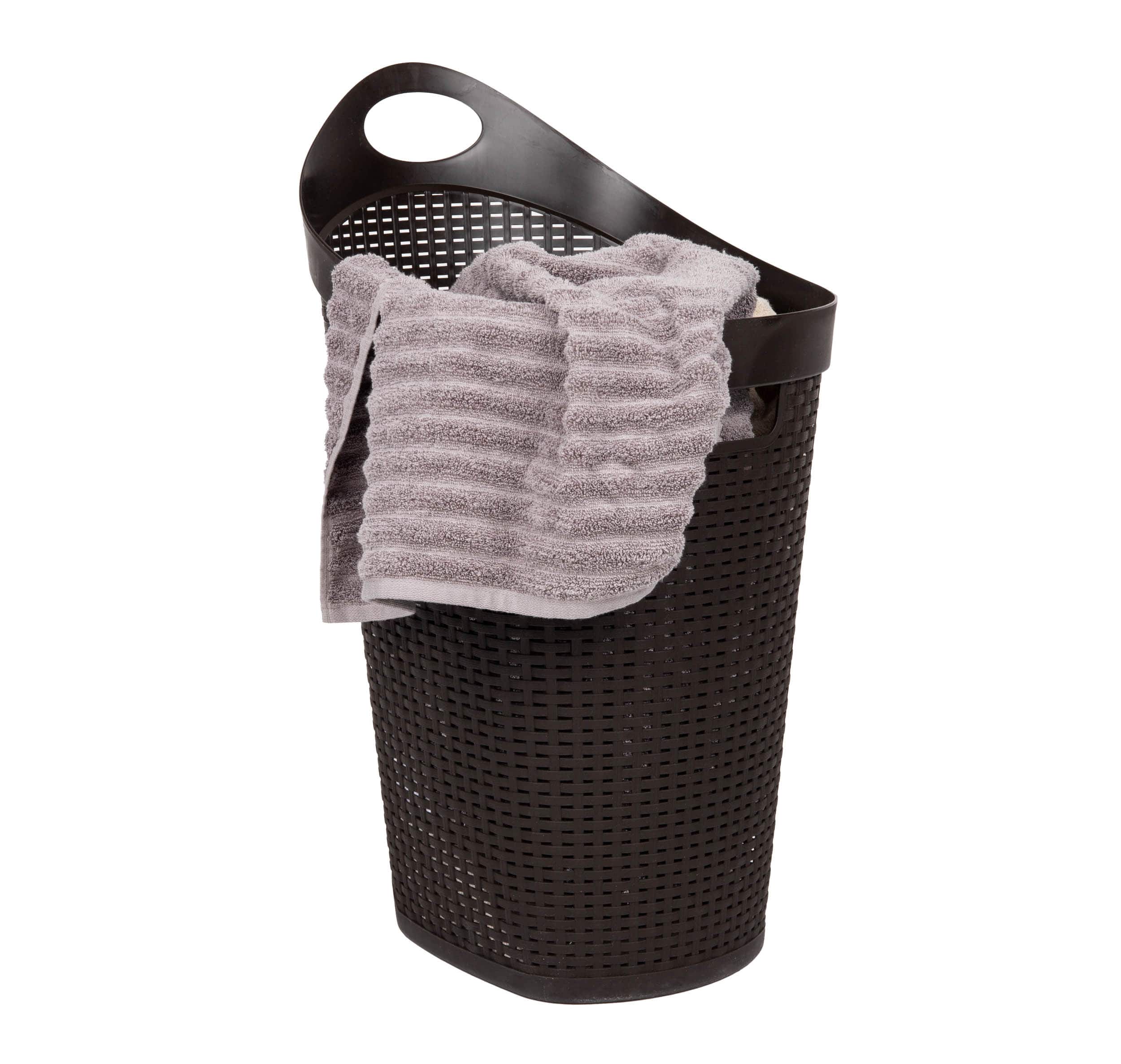Mind Reader 60L Wheeled Hamper with Cutout Handle