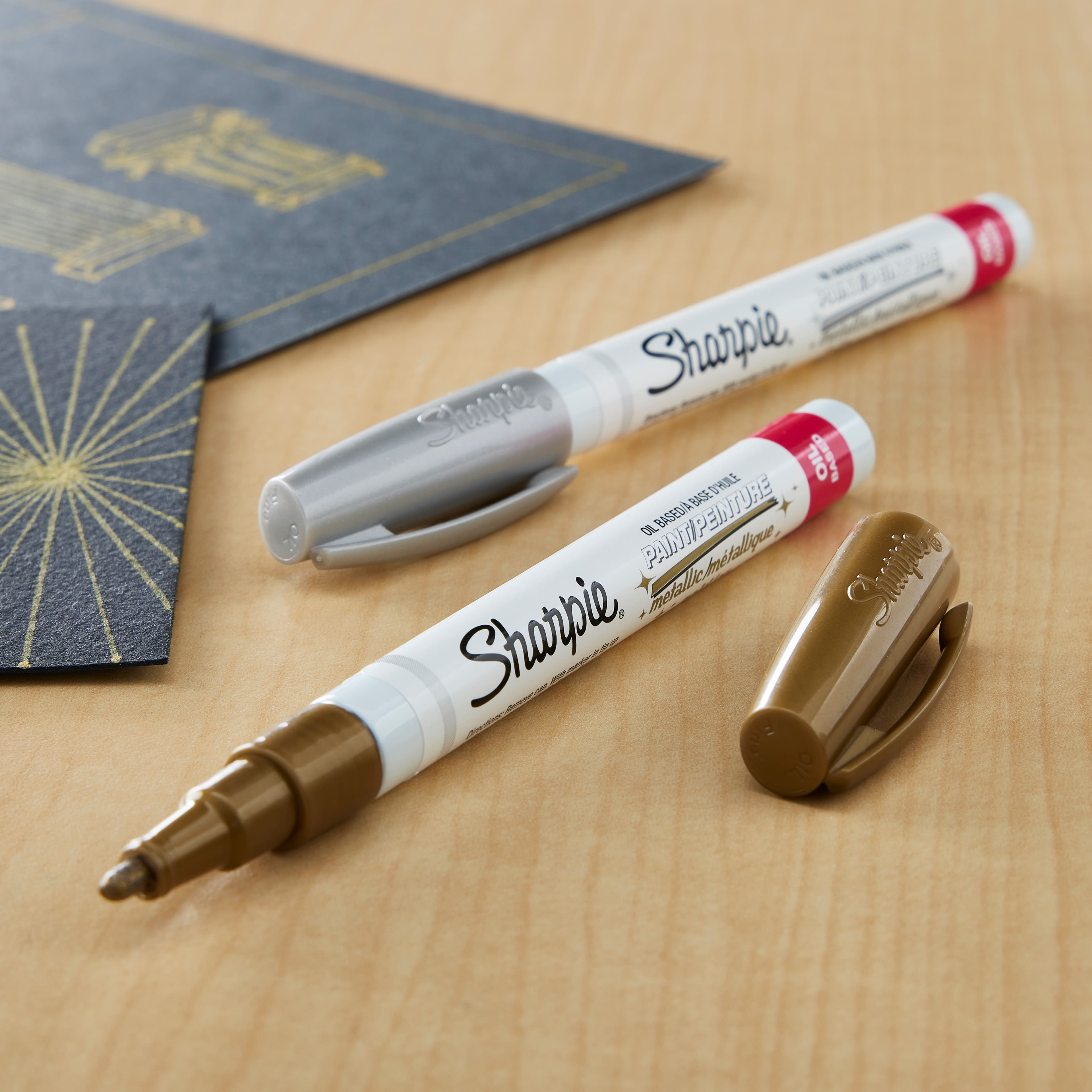 Sharpie® Oil-Based Paint Markers, Fine Point Metallic Set
