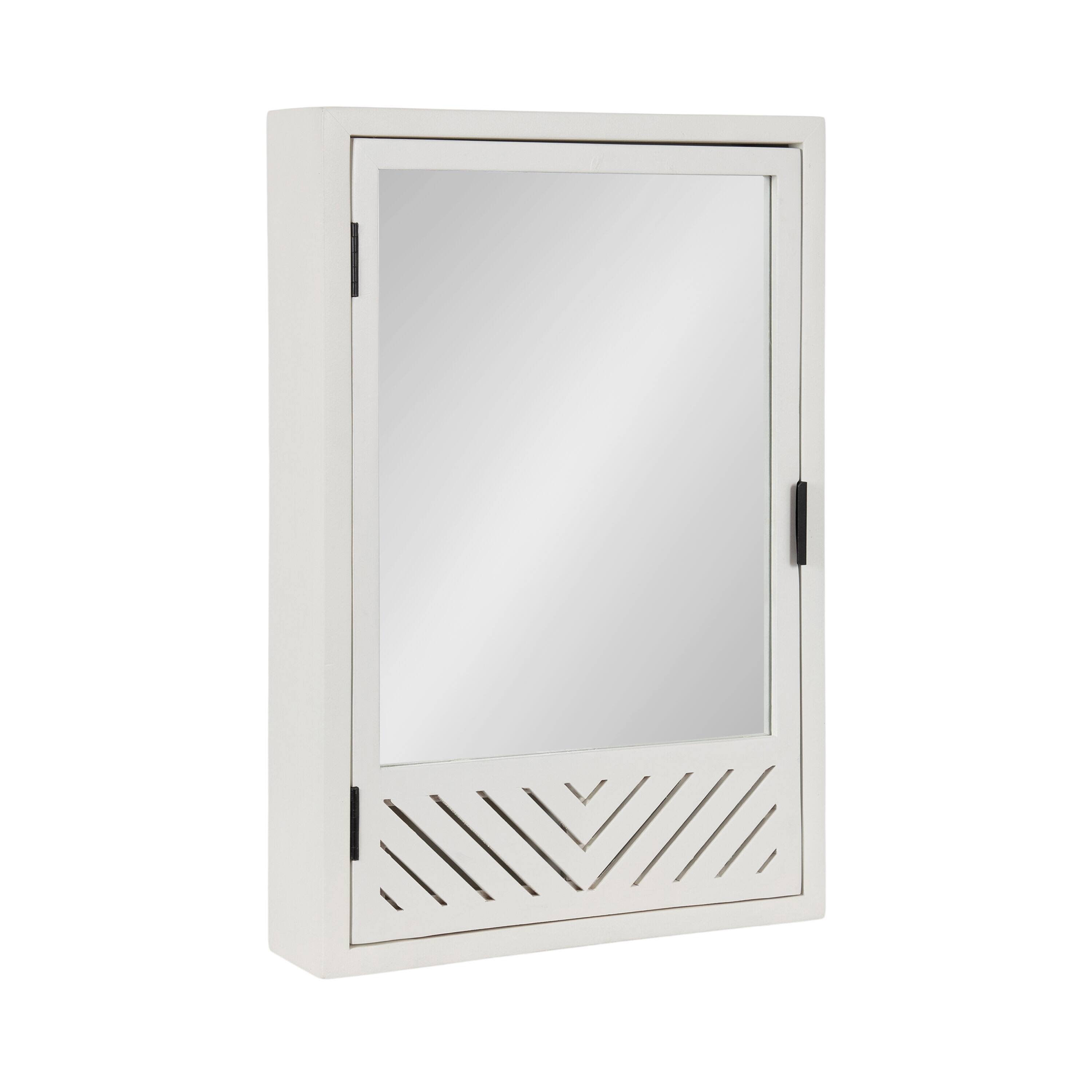 Kate and Laurel Mezzeta Bathroom Cabinet with Mirror