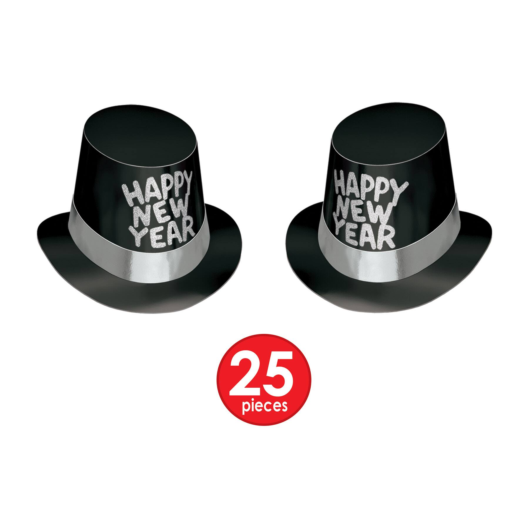Beistle Black, White & Silver New Year Tuxedo-Nite Party Favor Kit for 50