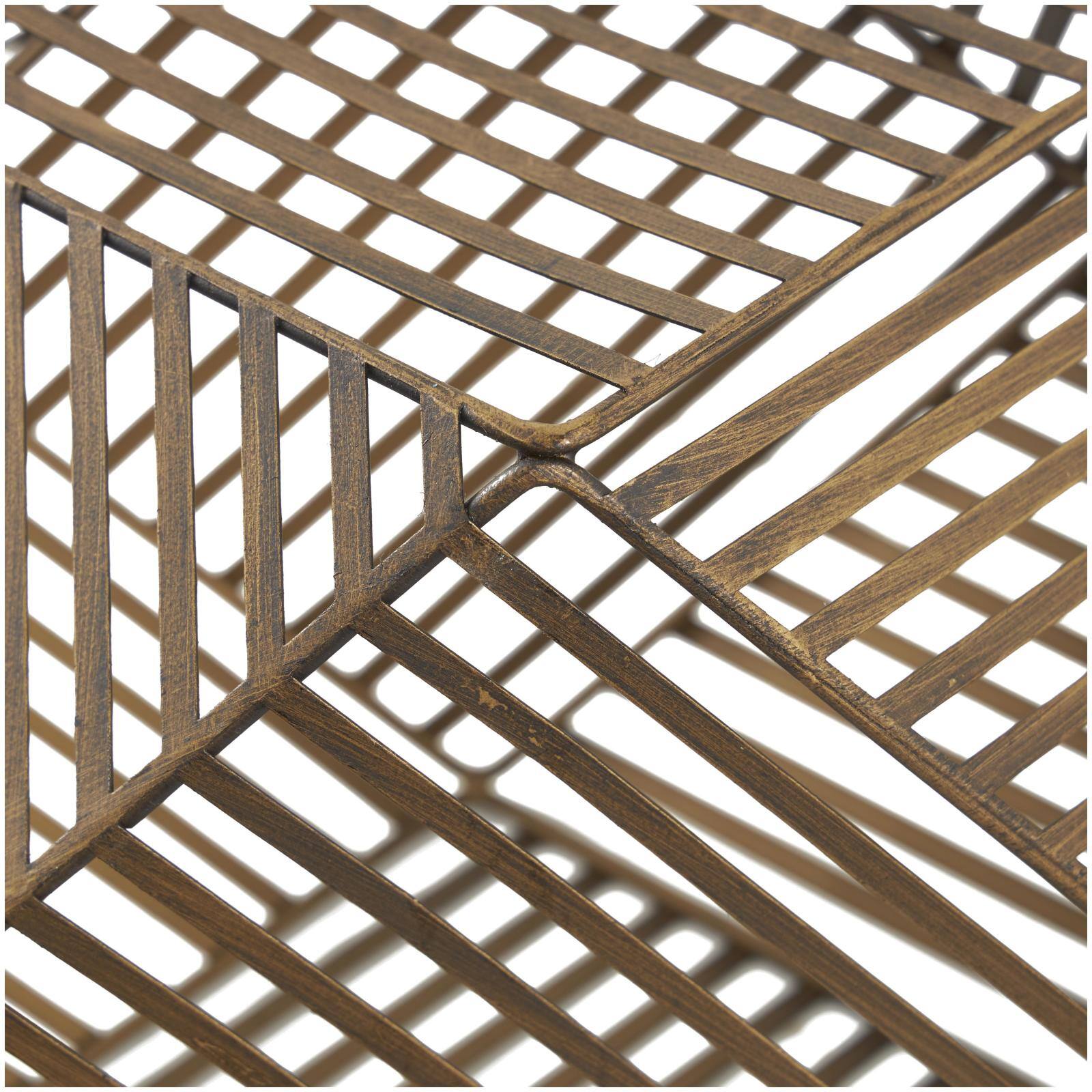 Gold Metal Geometric Sculpture Set, 3ct.