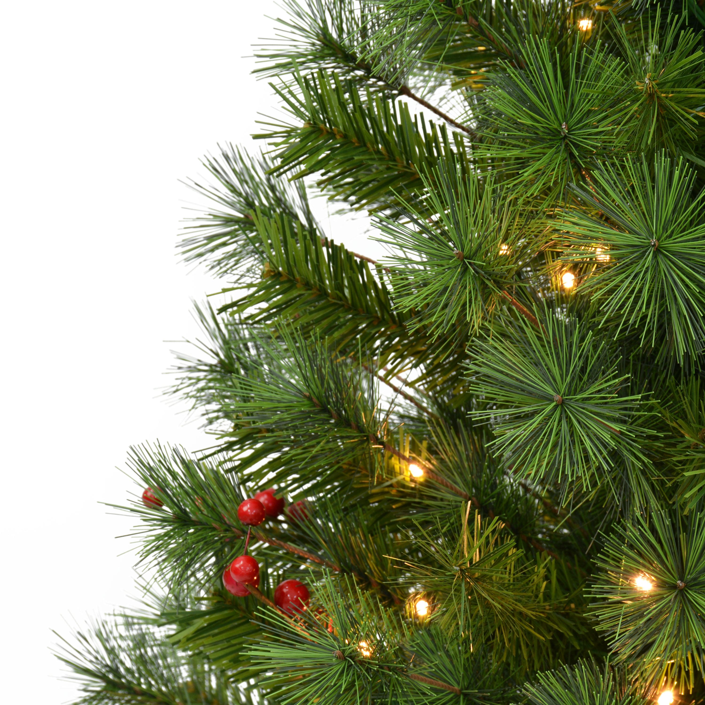 3.5ft. Pre-Lit Battery-Operated Potted Adorned Artificial Christmas Trees, Warm White LED Lights, 2ct.