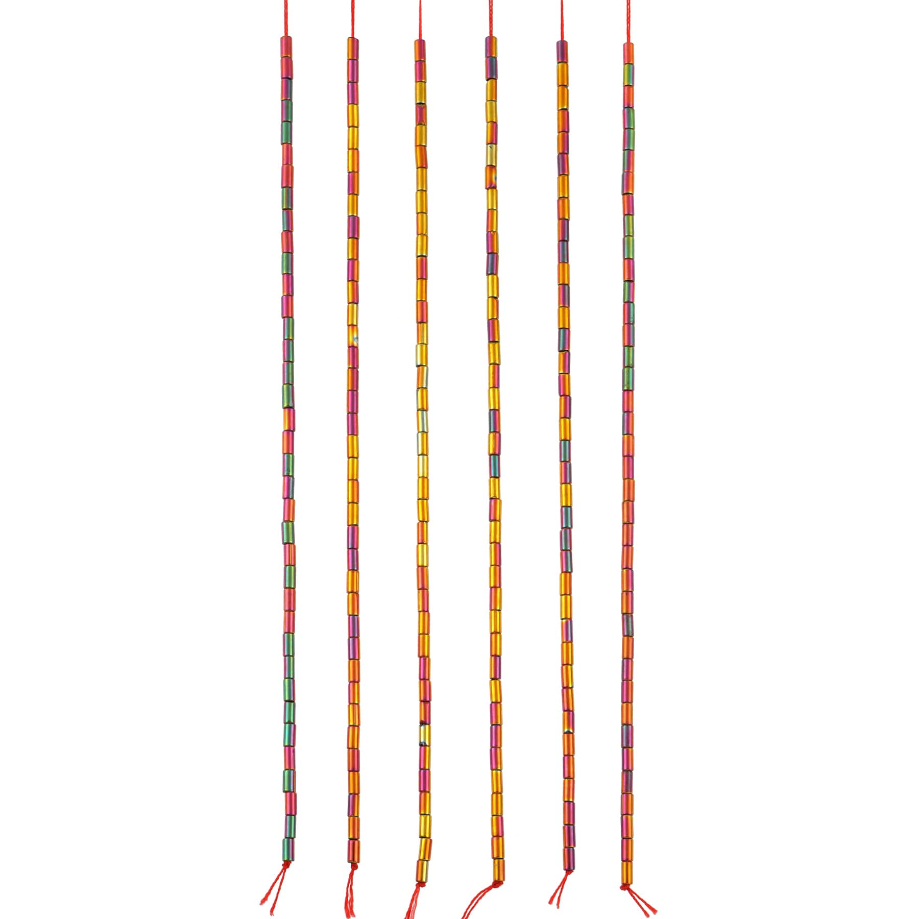 12 Pack: Glass Tube Beads, 4mm by Bead Landing™