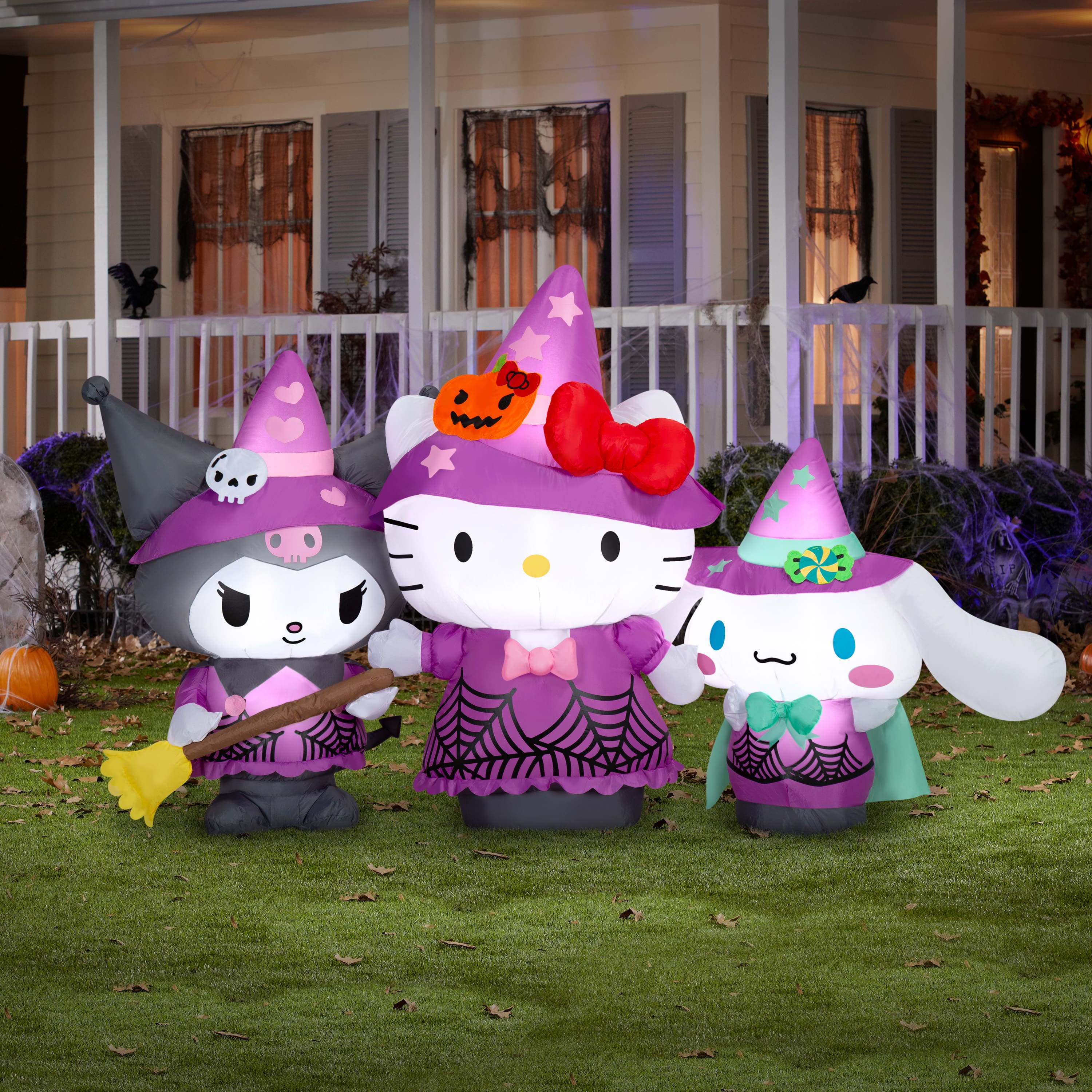 4ft. Airblown® Inflatable Hello Kitty® & Friends Halloween Scene